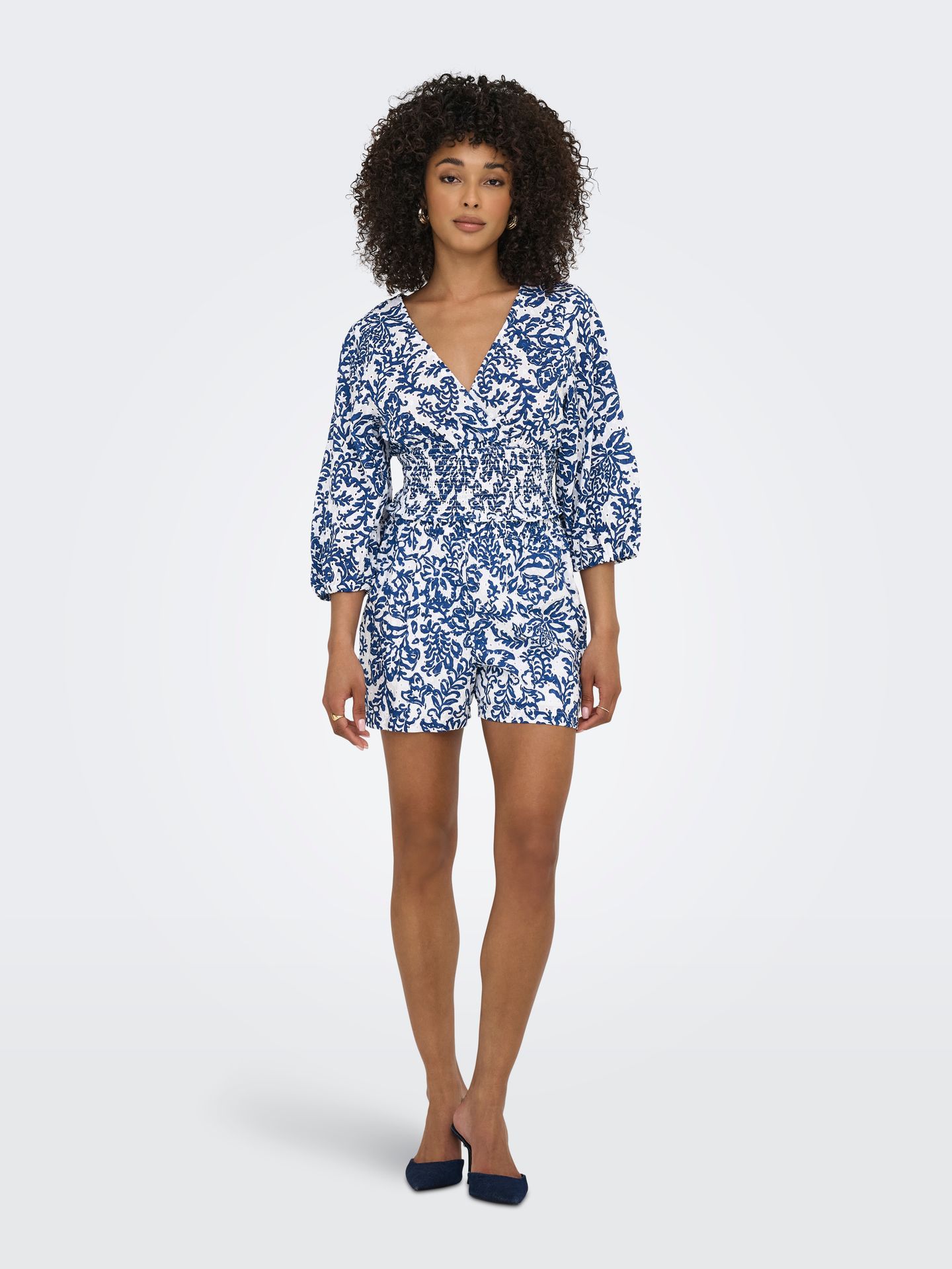 Only ONLCHANEE 34 SMOCK EMB TOP WVN Cloud Dancer/2024 BRODERIE ANGLAISE 2900156573053