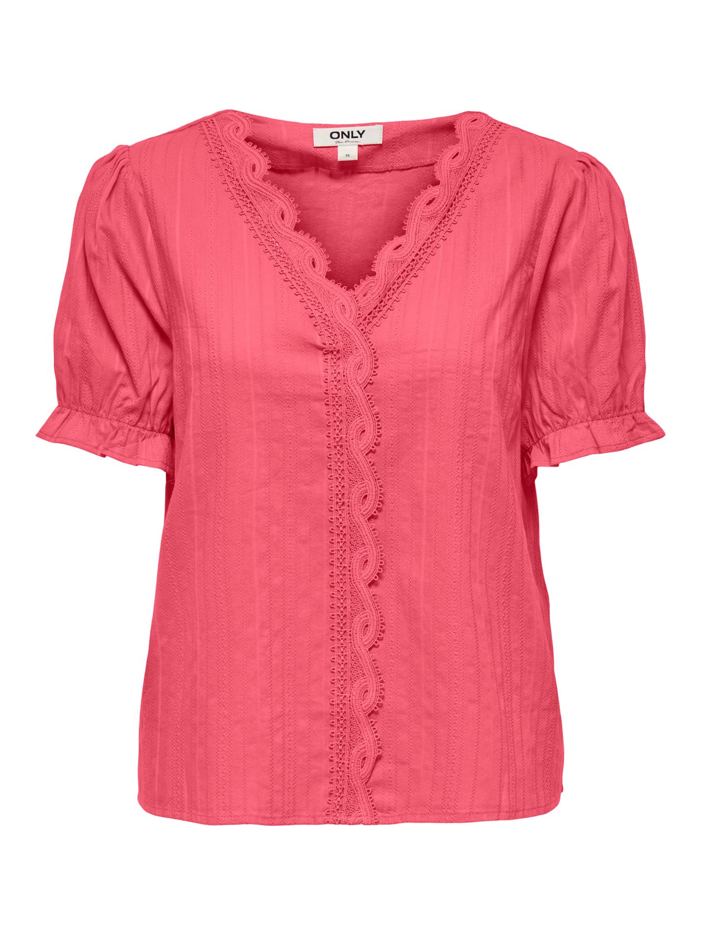 Only ONLERIKA SS V-NECK TOP WVN CS Coral Paradise 00113332-EKA26011400002229