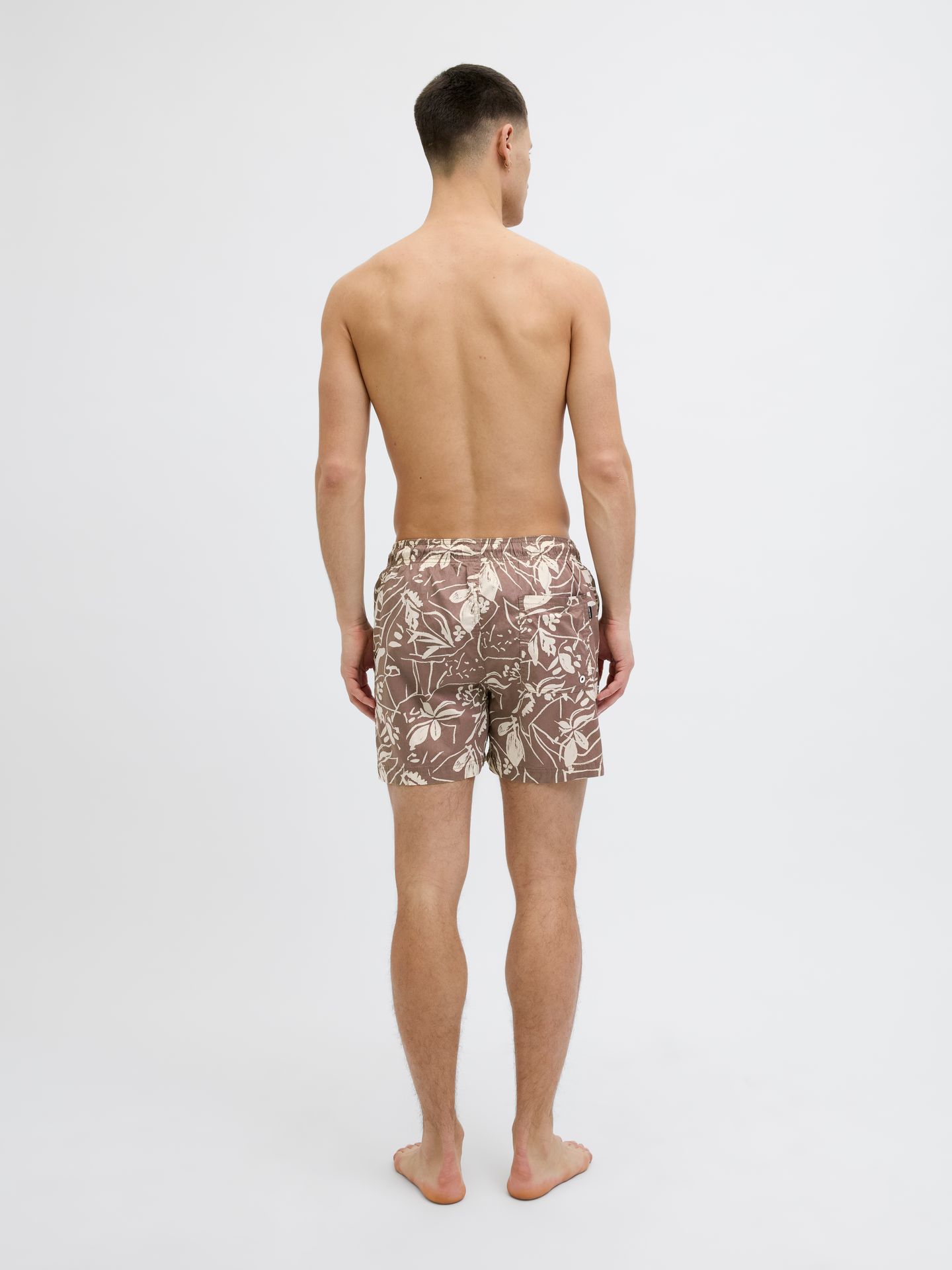 Jack & Jones JPSTMAUI JJSWIM VINTAGE AOP AKM Deep Taupe 2900156584059