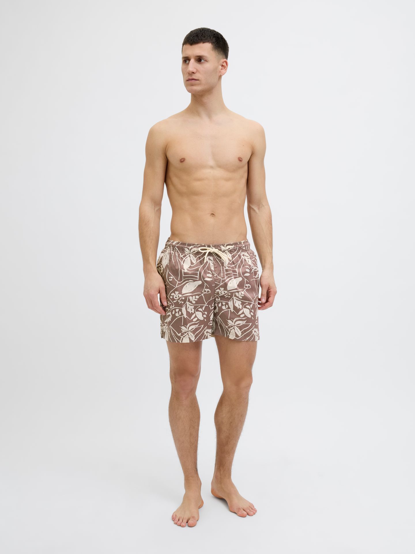 Jack & Jones JPSTMAUI JJSWIM VINTAGE AOP AKM Deep Taupe 2900156584059