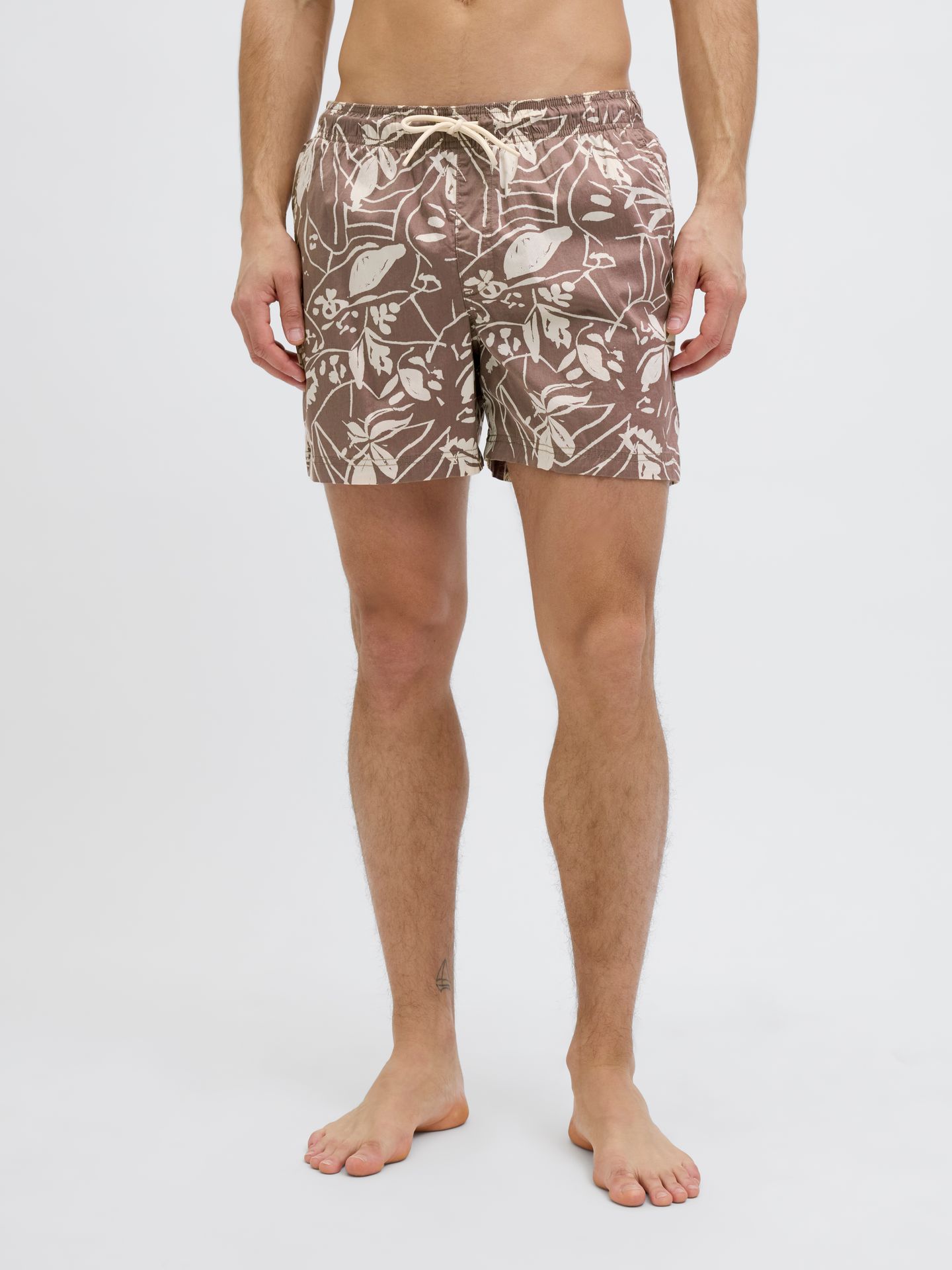 Jack & Jones JPSTMAUI JJSWIM VINTAGE AOP AKM Deep Taupe 2900156584059