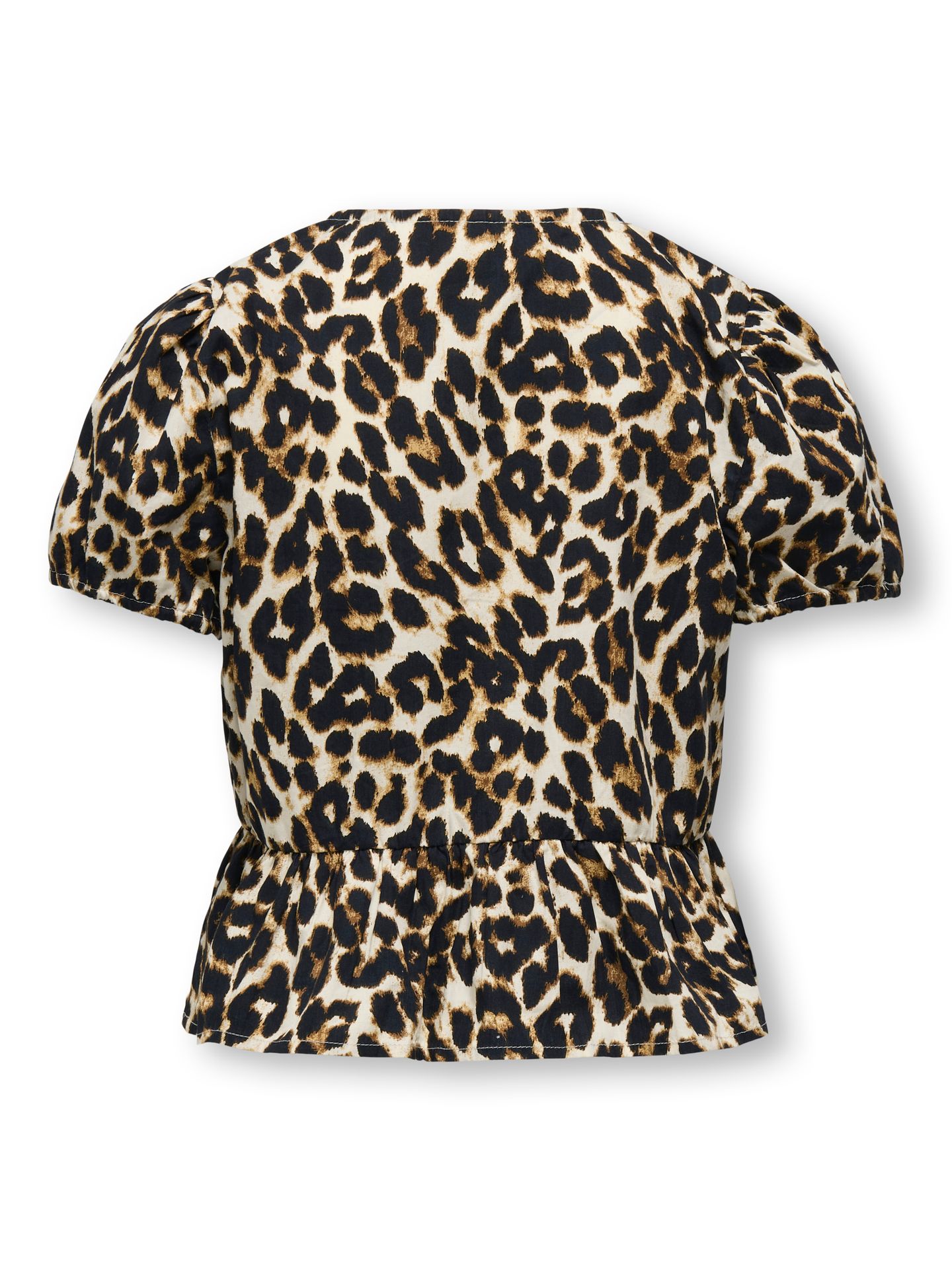 Only KOGCLARA LIFE S/S BOW SHIRT WVN NOO Black/With Clara Leo 2900156587043