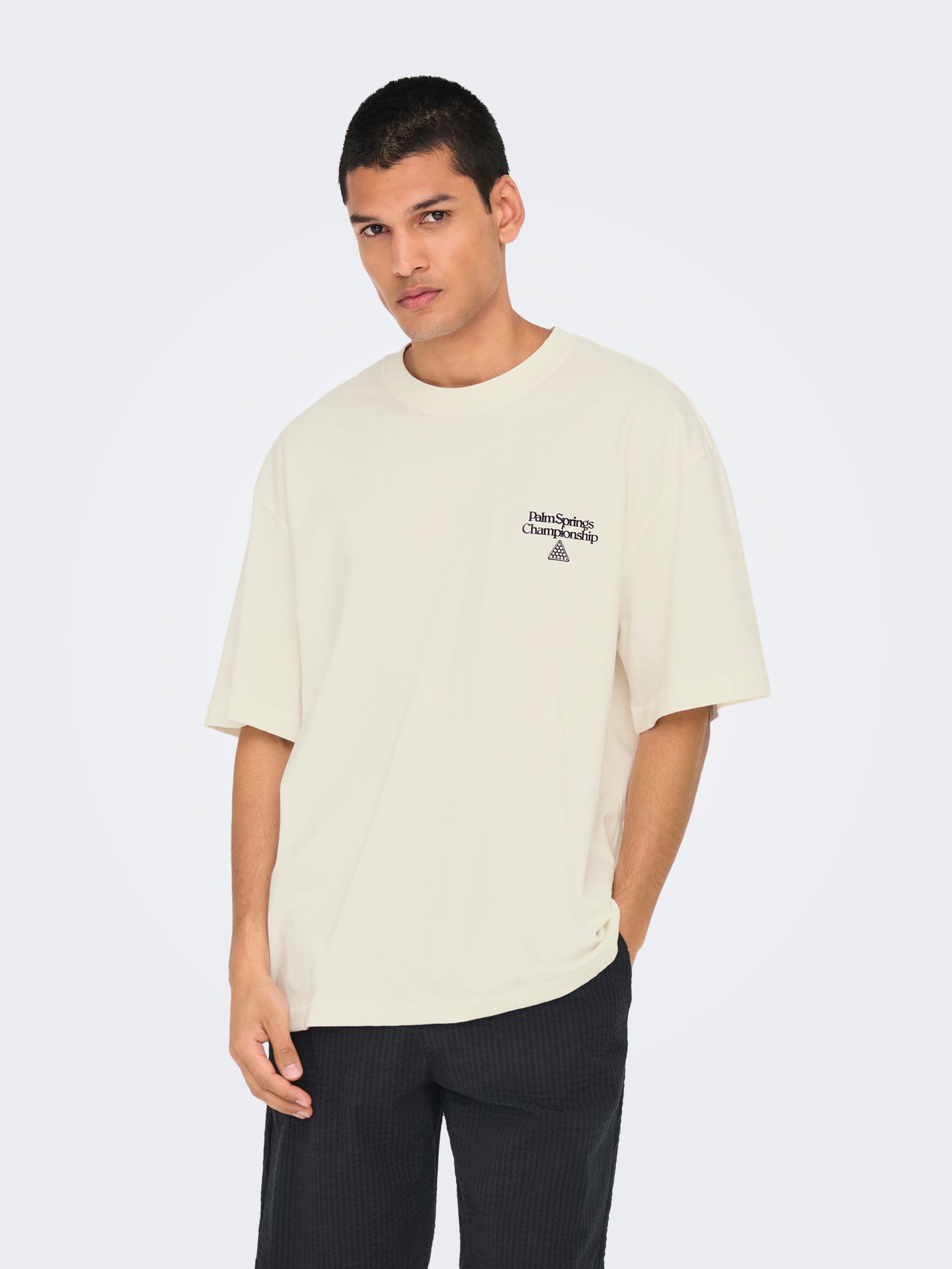 Only & Sons ONSMILO PASADENA OVS SS TEE Cloud Dancer/SUNDAYS 00113337-EKA26011400002291