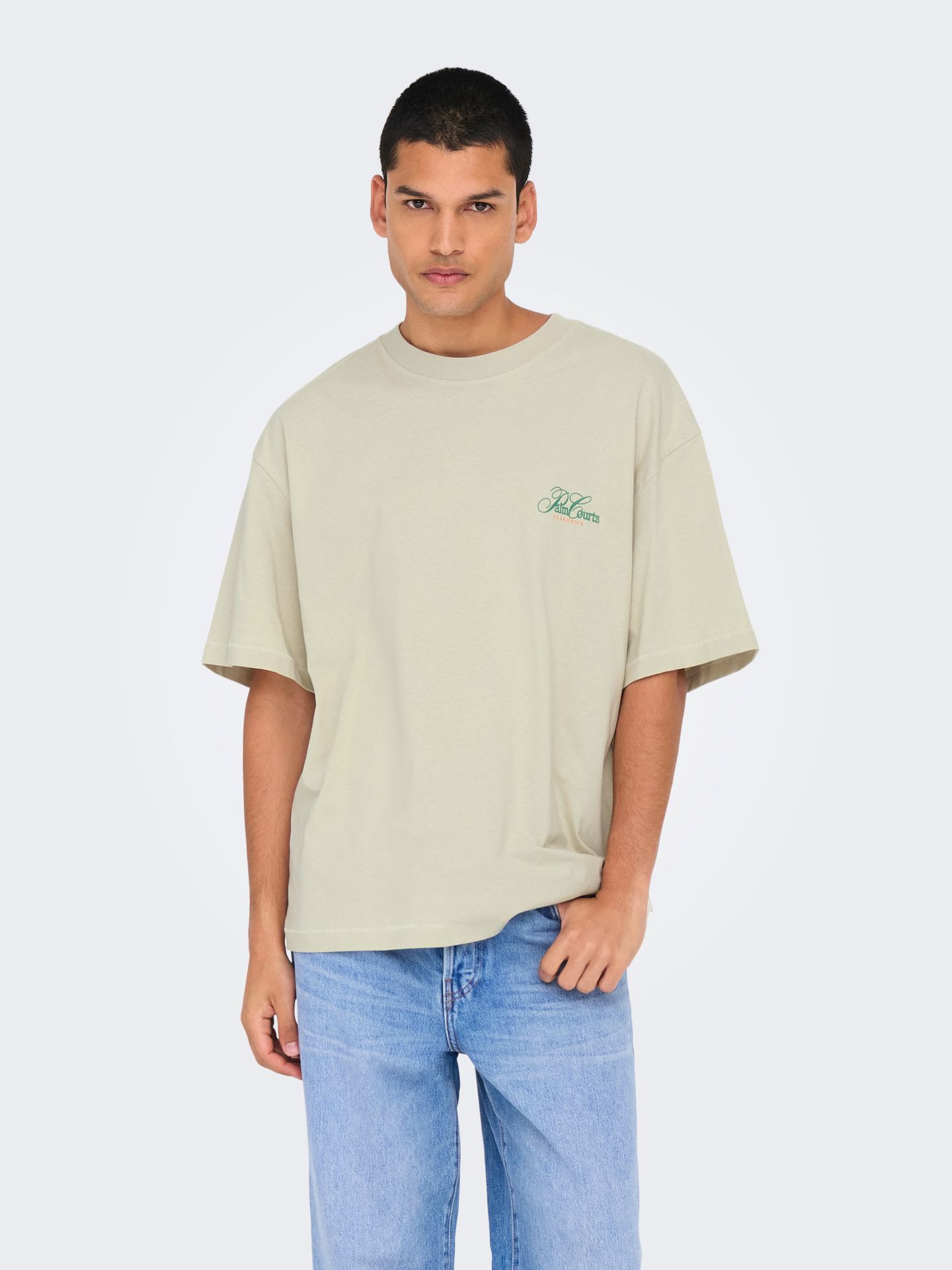 Only & Sons ONSMILO PASADENA OVS SS TEE Moonstruck/MOONSTRUCK COURTS 00113337-EKA26011400002951