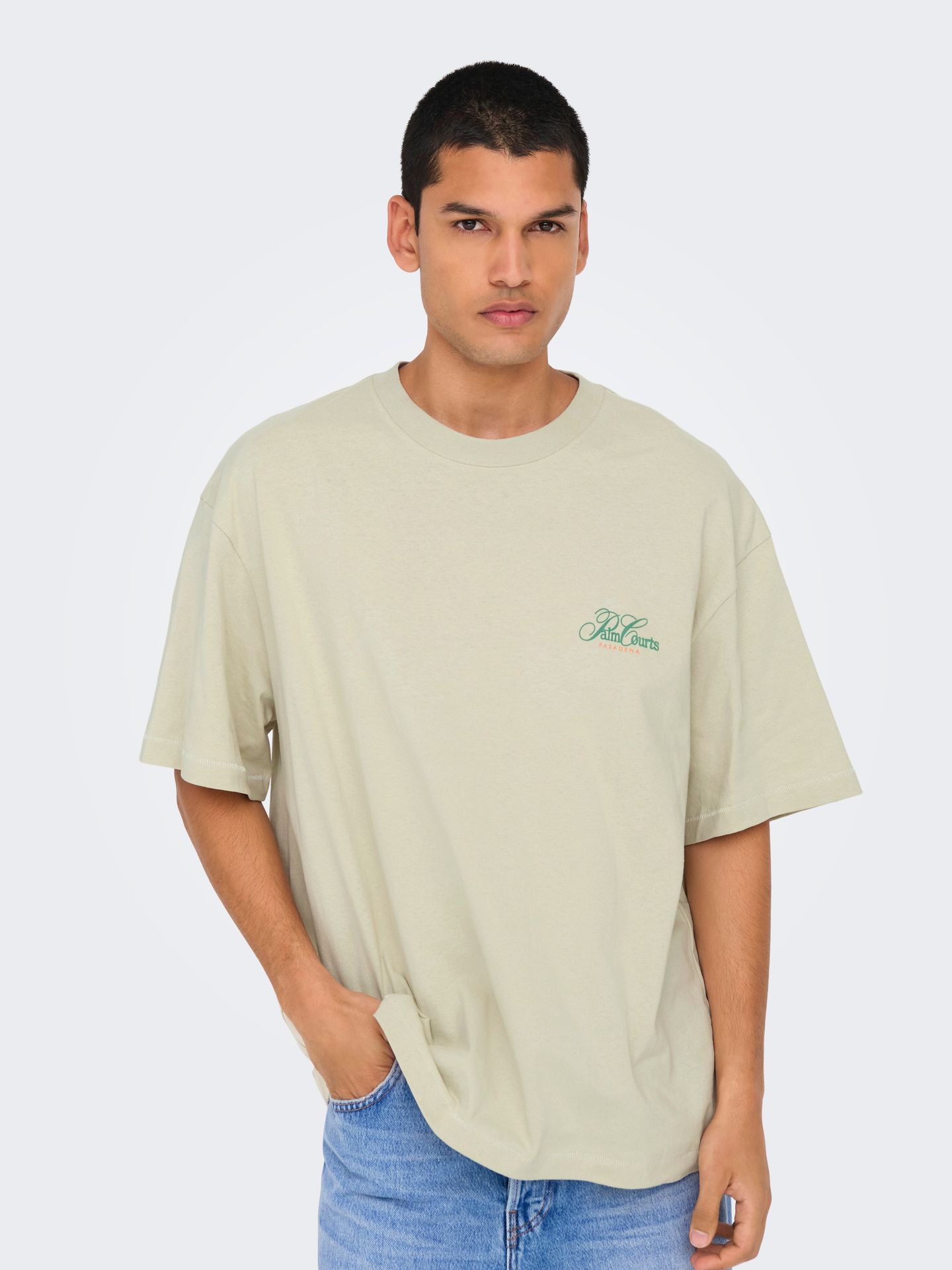 Only & Sons ONSMILO PASADENA OVS SS TEE Moonstruck/MOONSTRUCK COURTS 2900156592016