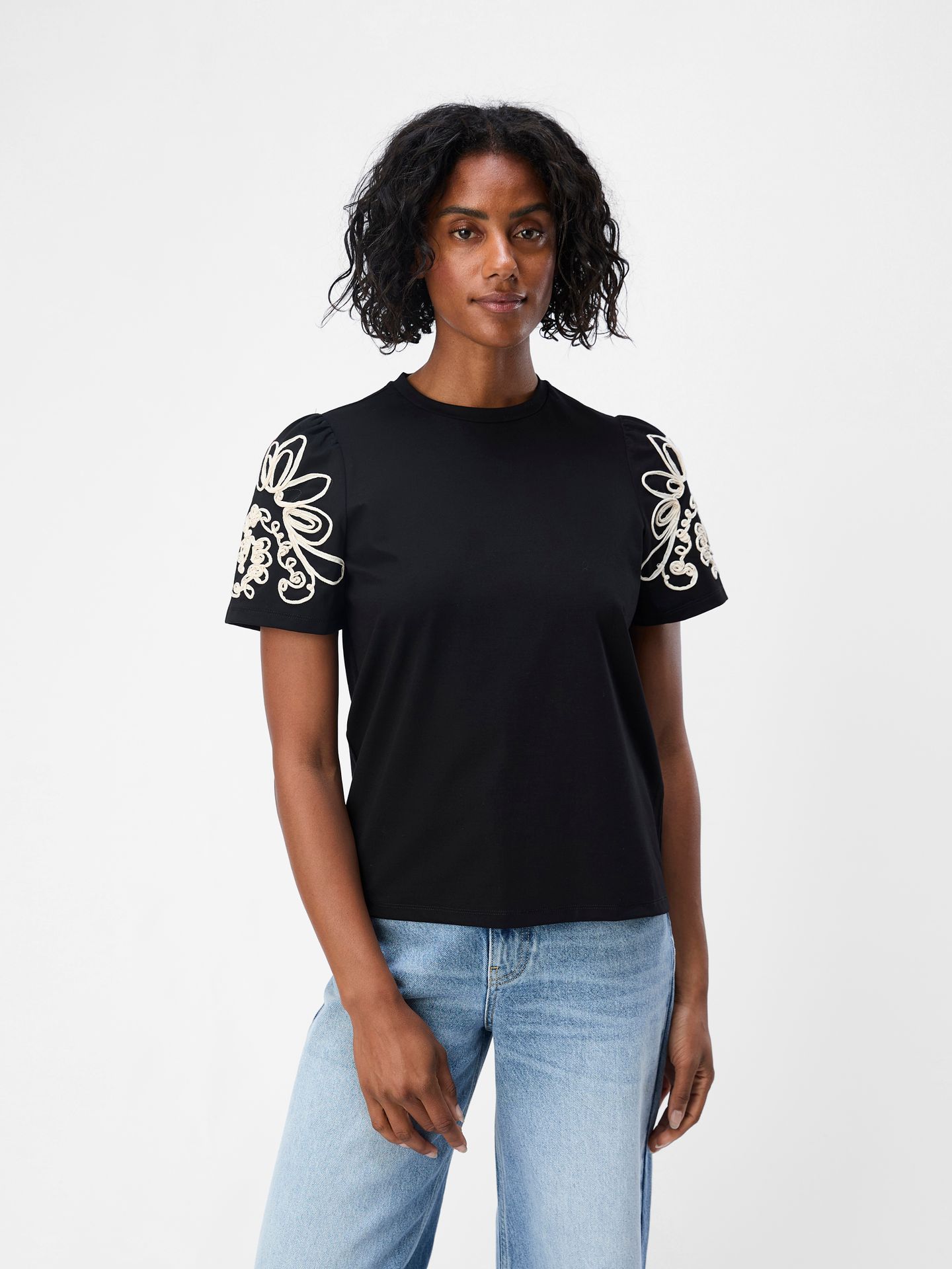 Object OBJCAROLINE JOANA SS TOP E DIV Black/Sandshell tape 00113464-EKA22000400000069