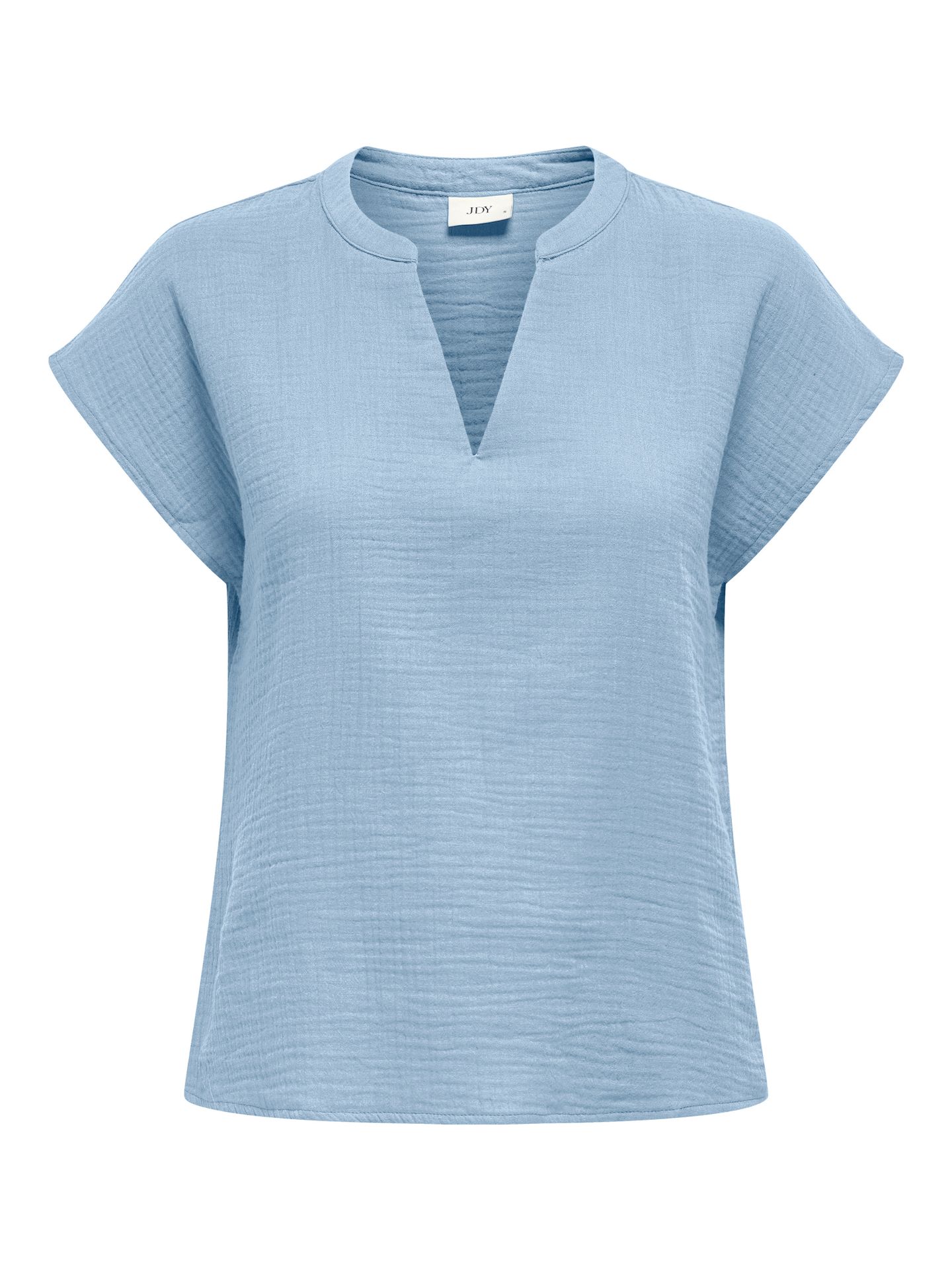 JDY JDYTHEIS LIFE S/S TOP WVN DIA Soft Chambray 2900156867039