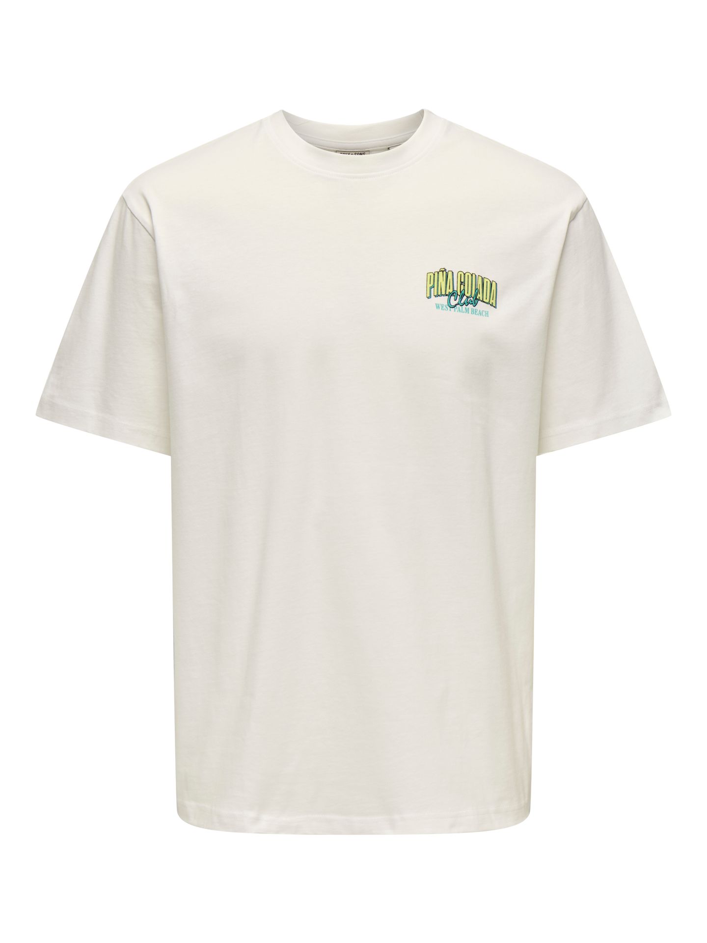 Only & Sons ONSFRED CABANA RLX SS TEE Cloud Dancer/COLADA CLUB 2900156870015