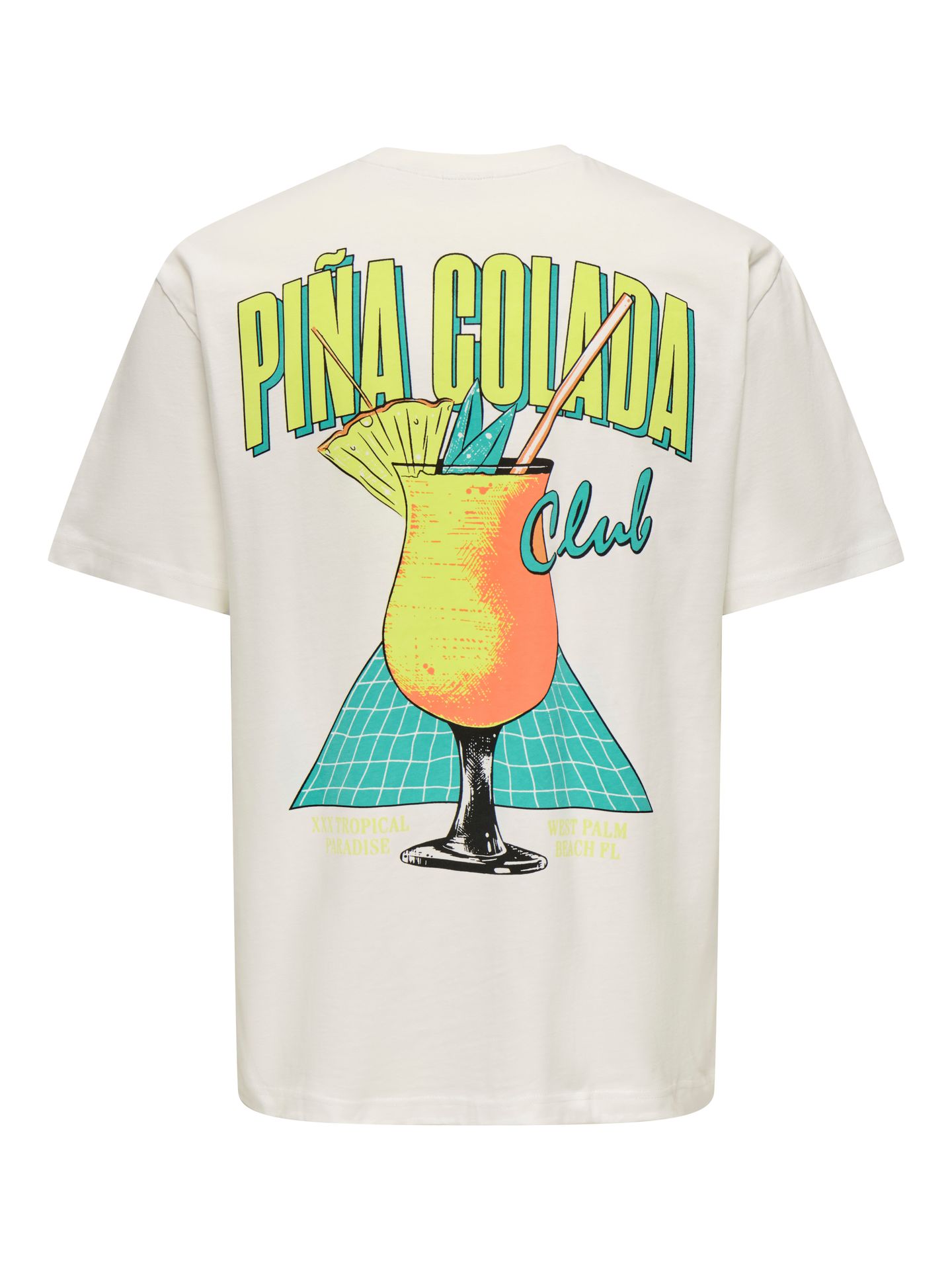 Only & Sons ONSFRED CABANA RLX SS TEE Cloud Dancer/SUNDAYS 2900156870015