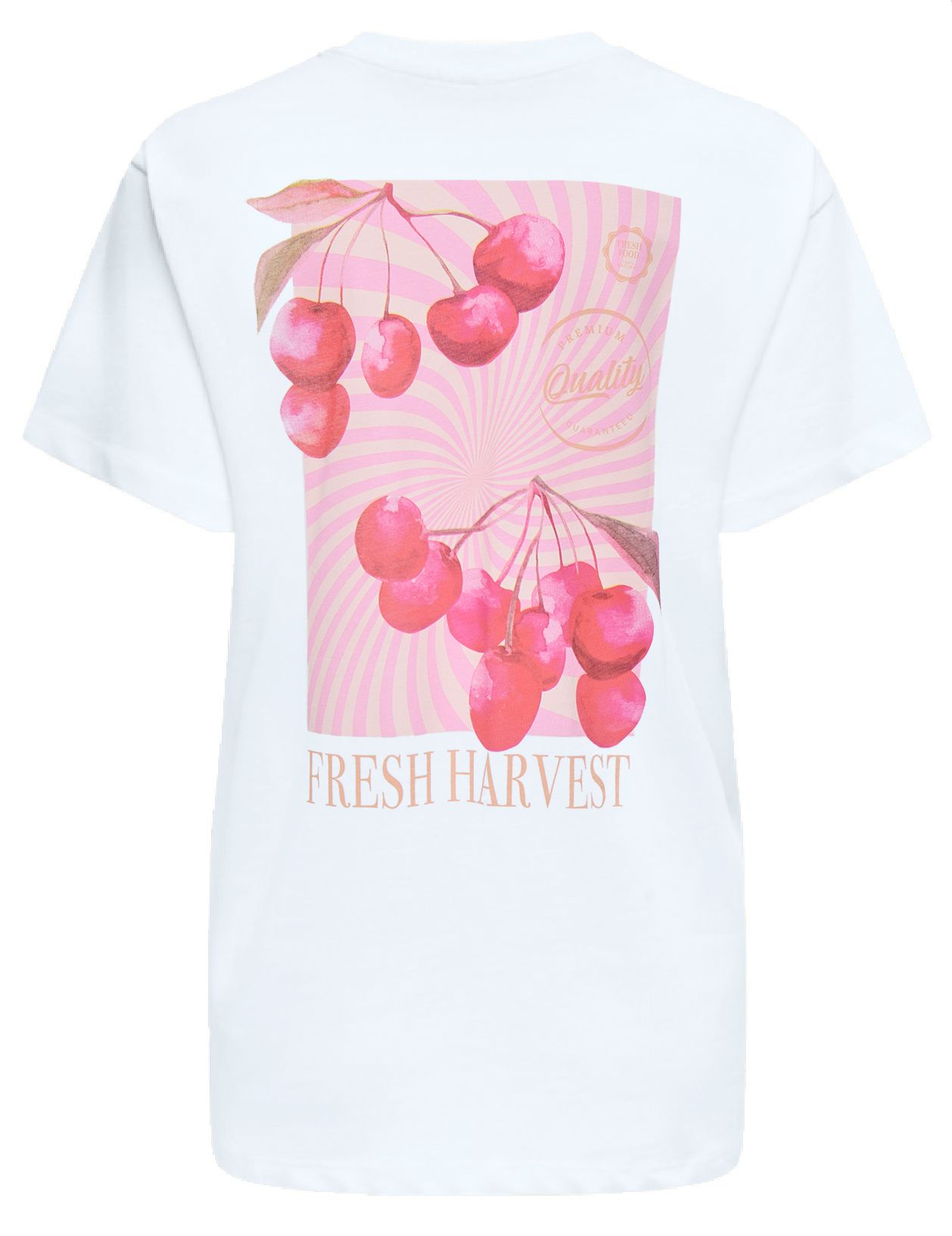Only ONLVIVVI LIFE S/S LOVELY TOP CS JRS Bright White/Heart 00113473-EKA26011400000226