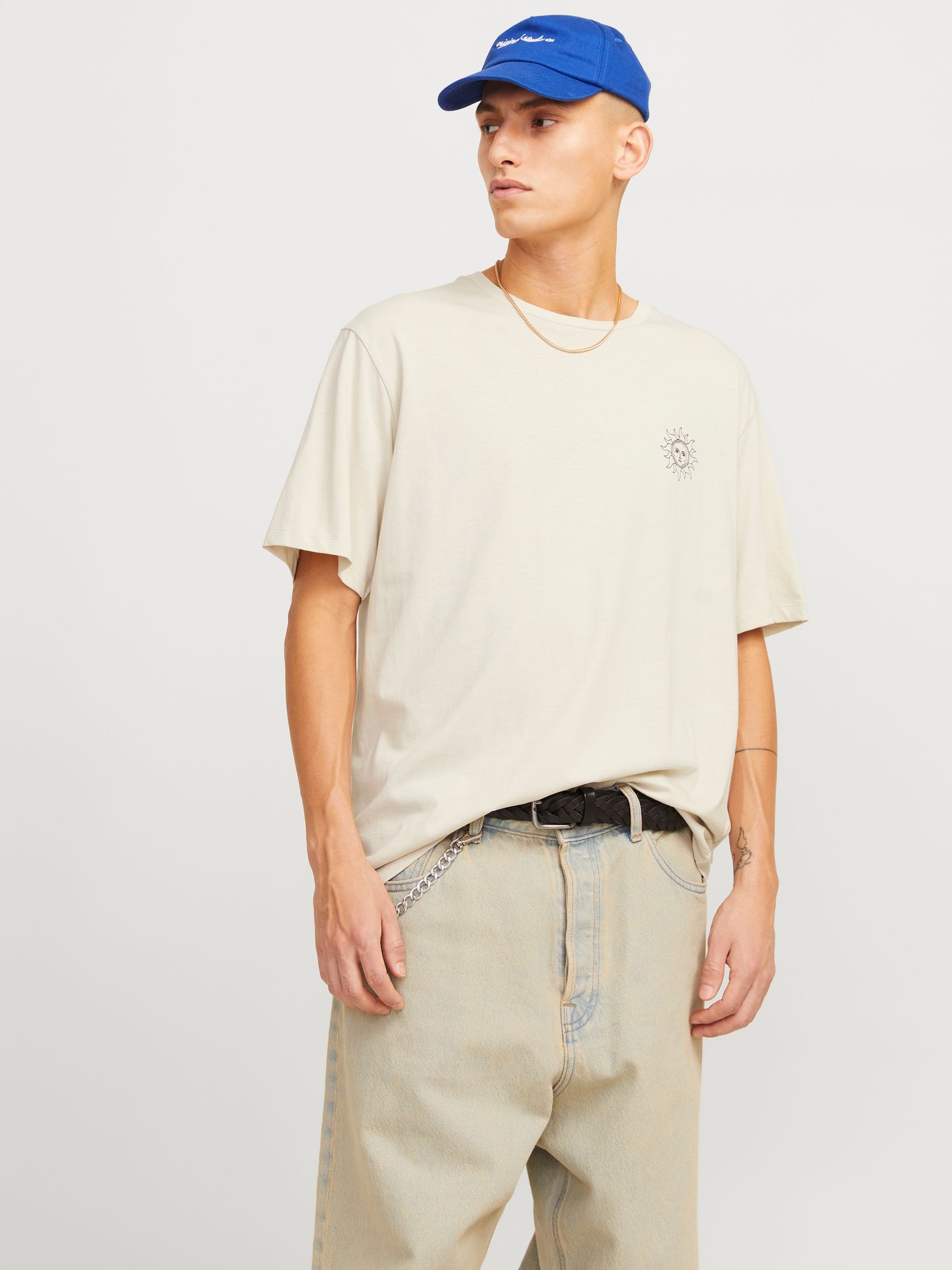 Jack & Jones JJJACKIE TEE SS CREW NECK Moonbeam 00113474-EKA26011400000733