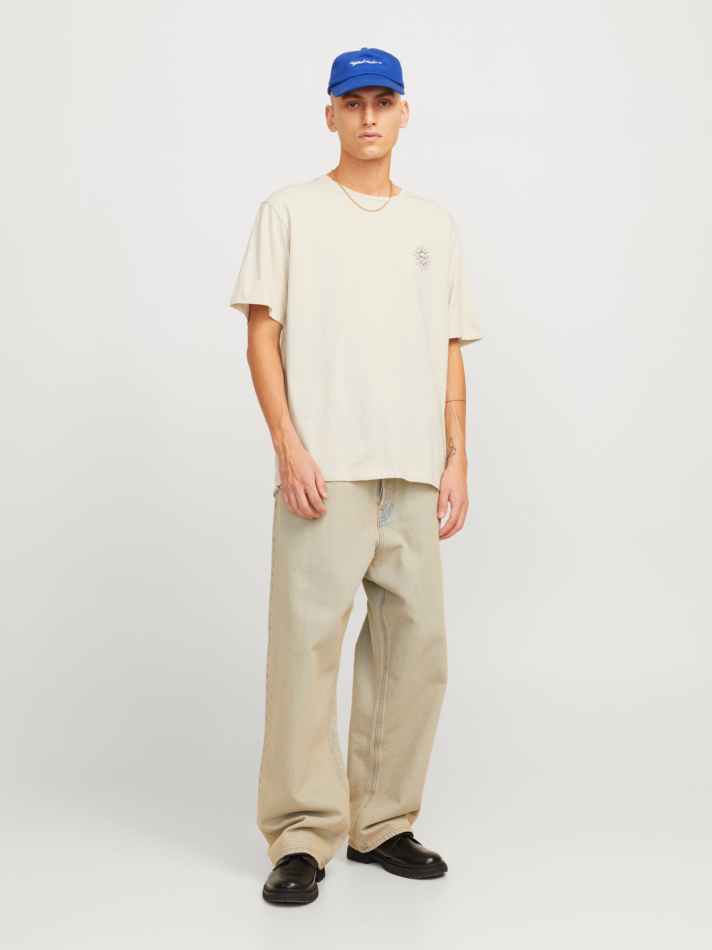 Jack & Jones JJJACKIE TEE SS CREW NECK Moonbeam 2900156878011