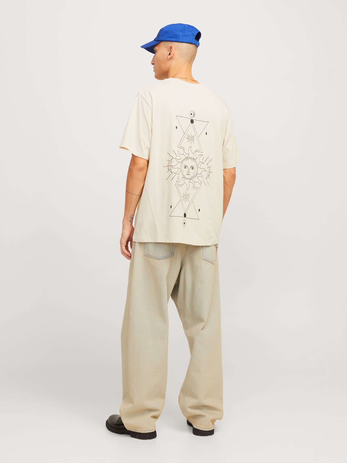 Jack & Jones JJJACKIE TEE SS CREW NECK Moonbeam 2900156878011