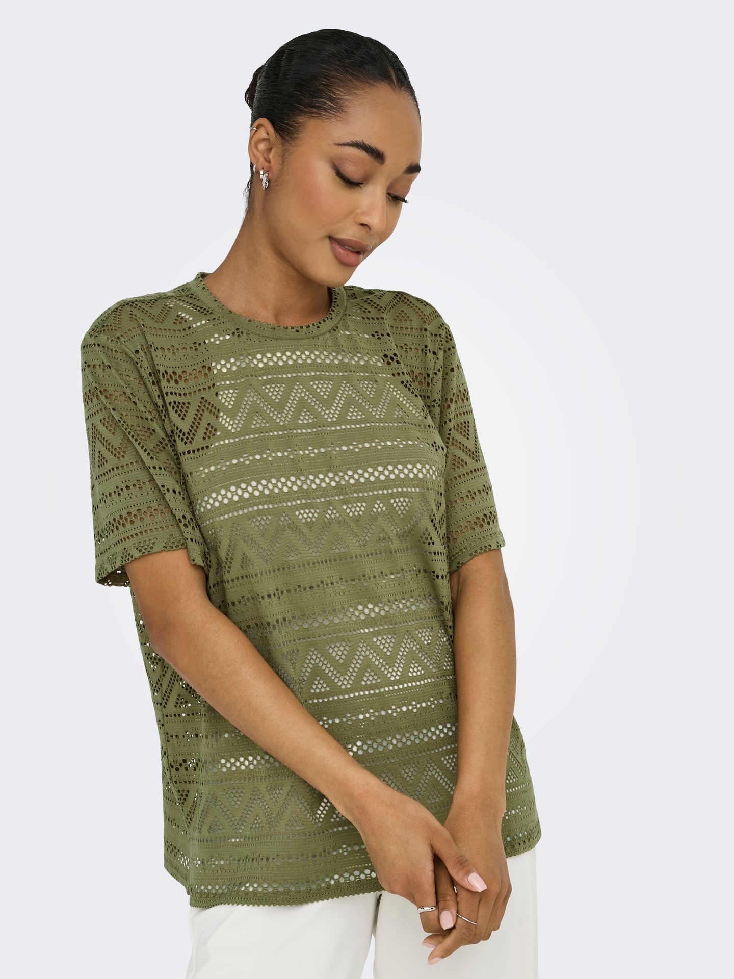 Only ONLANIRI S/S O-NECK TOP JRS Mermaid 2900156880052