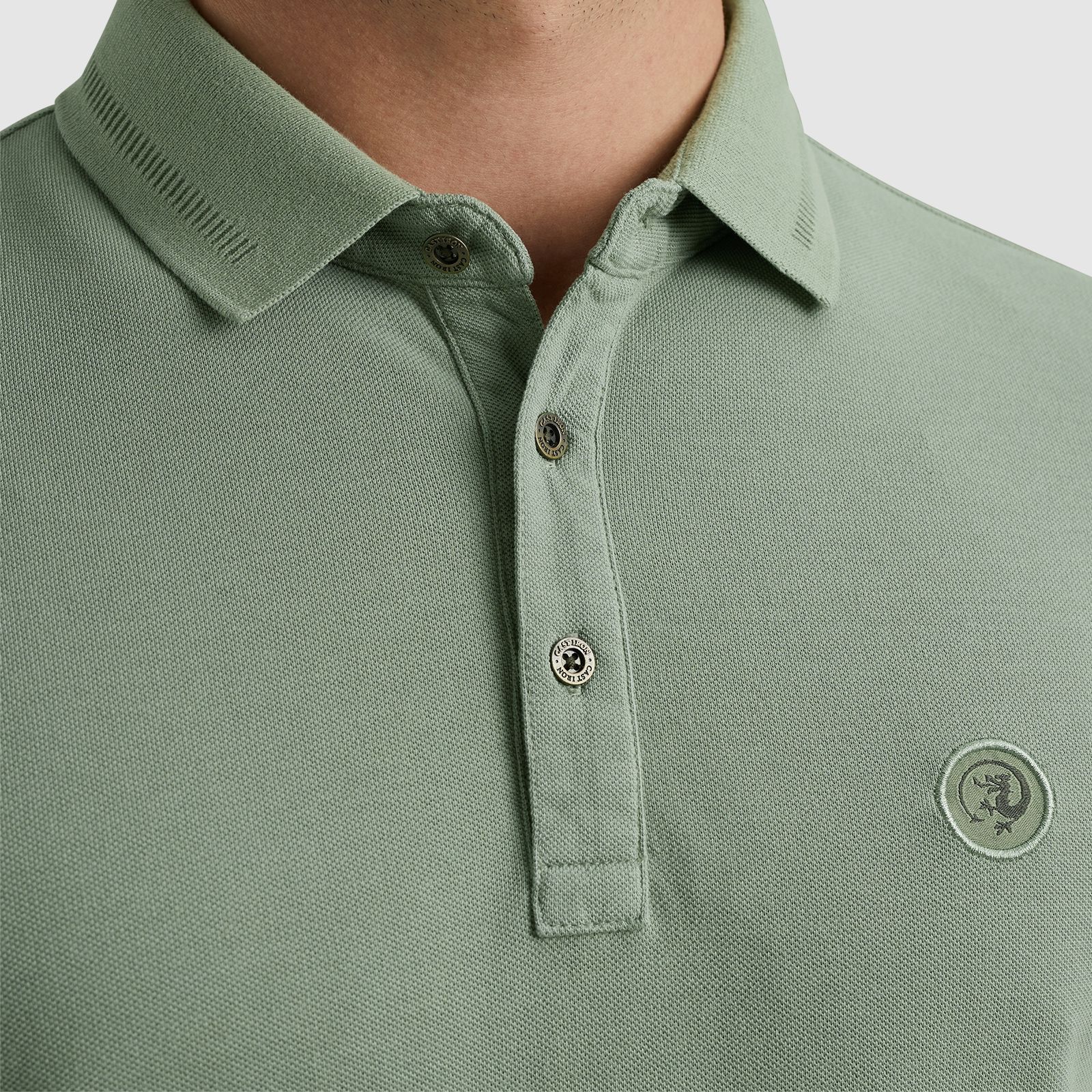 Cast Iron Short sleeve polo Essential Slate Gray 2900156895018