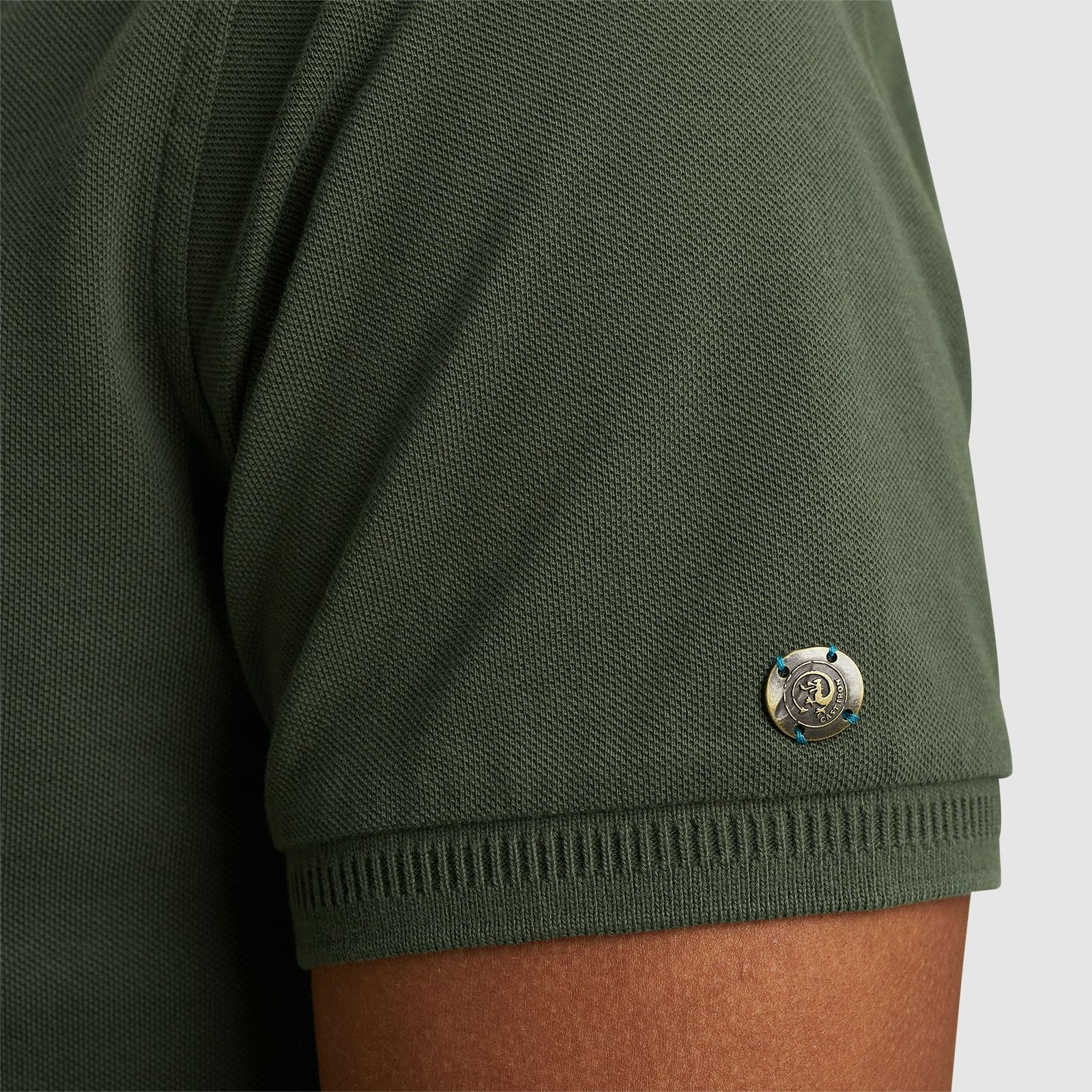 Cast Iron Short sleeve polo Essential Thyme 2900156893069