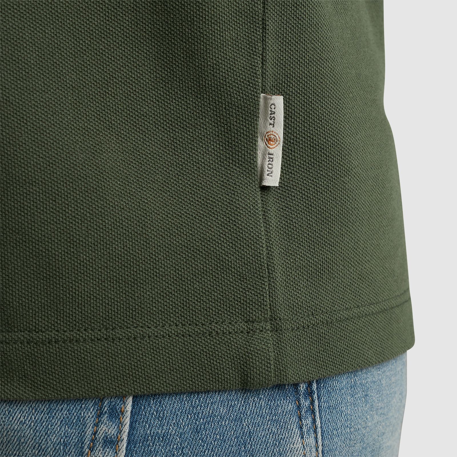 Cast Iron Short sleeve polo Essential Thyme 2900156893069