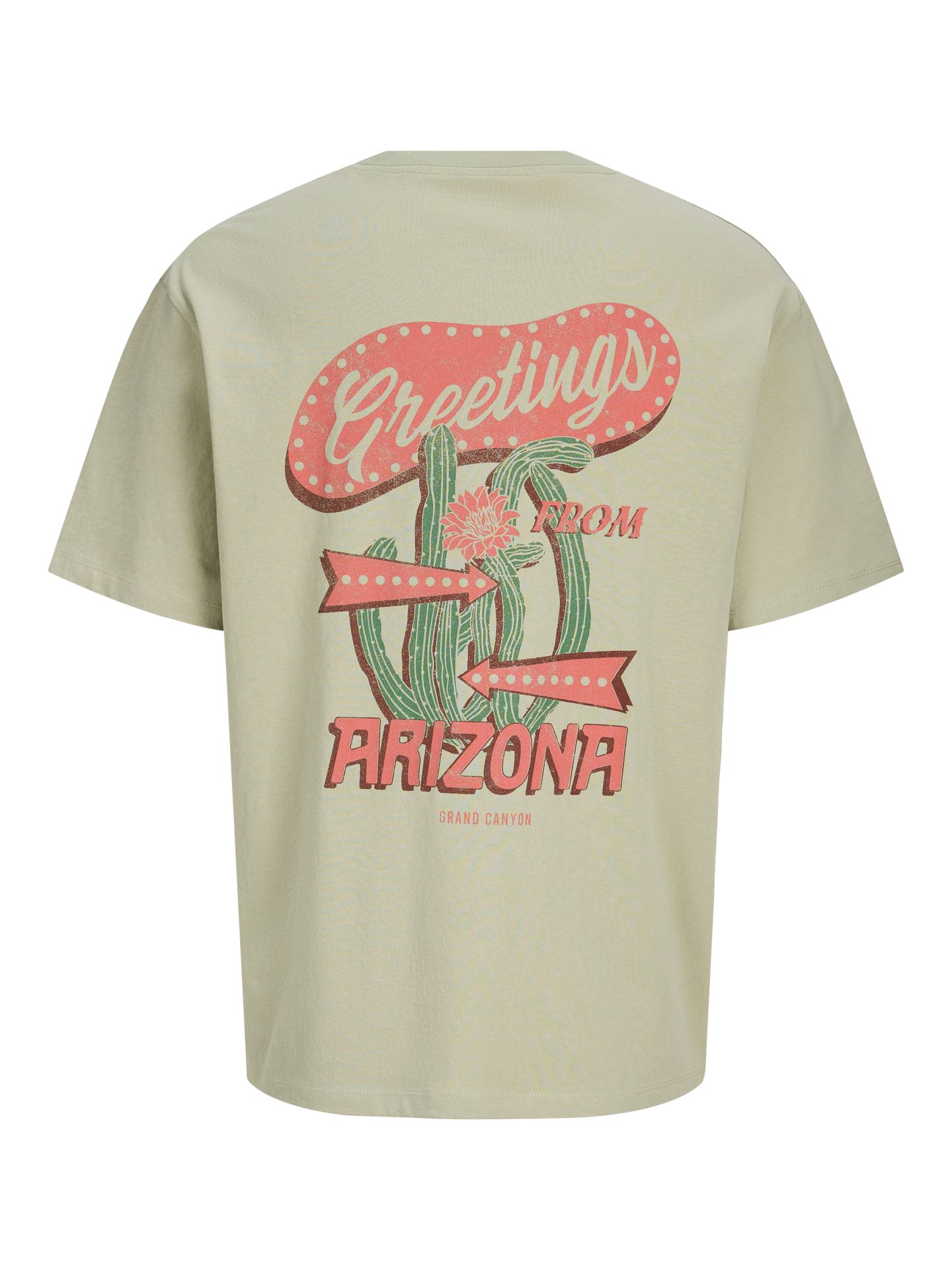 Jack & Jones JORGREETINGS TEE SS STYD SS25 Desert Sage 2900156913026