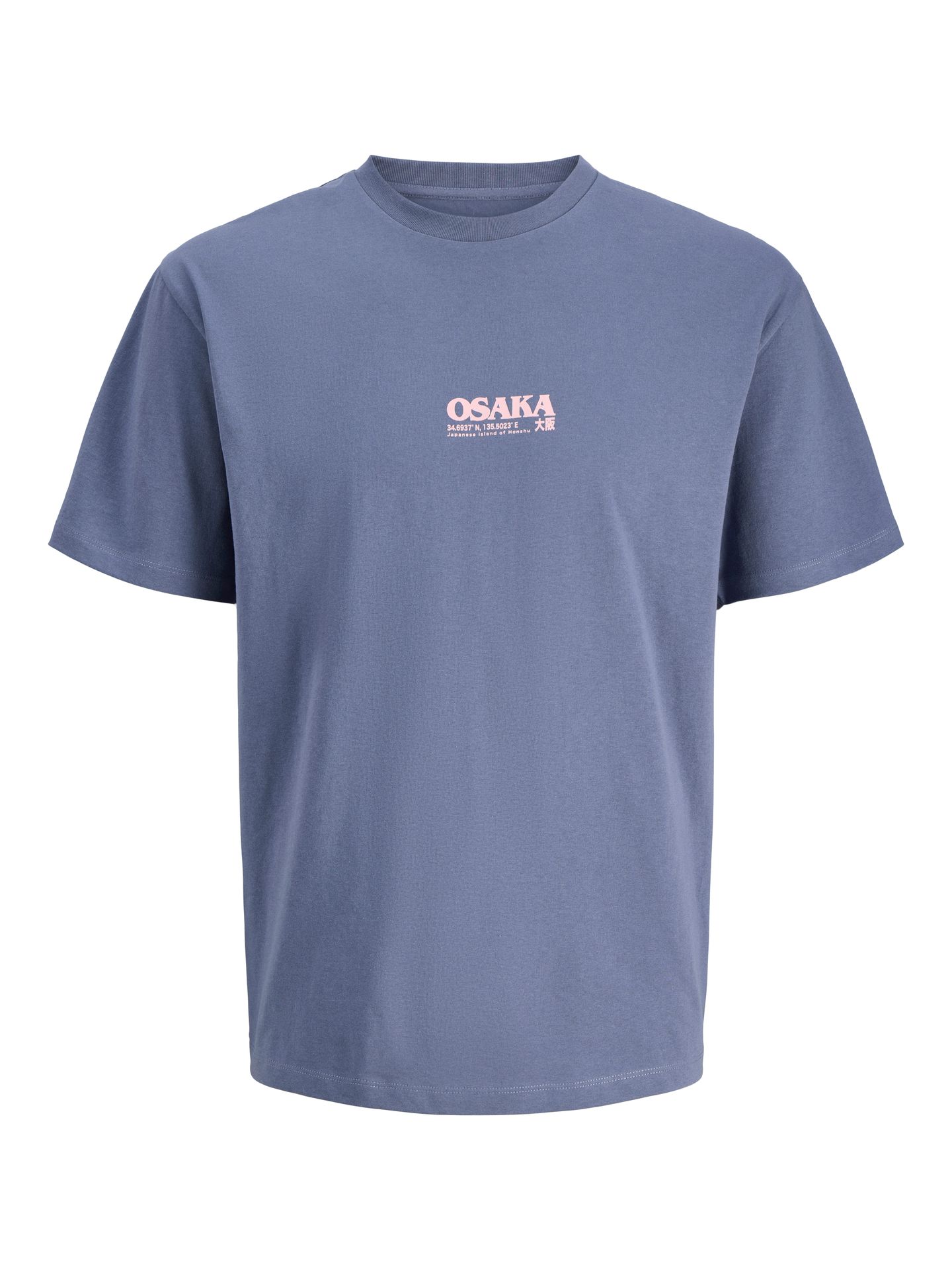 Jack & Jones JOROSAKA TEE SS CREW NECK STYD SS25 Nightshadow Blue 2900156912043