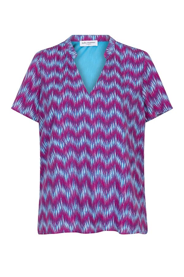Lofty Manner Blouse Mayra 812 multi wave print 2900156918021