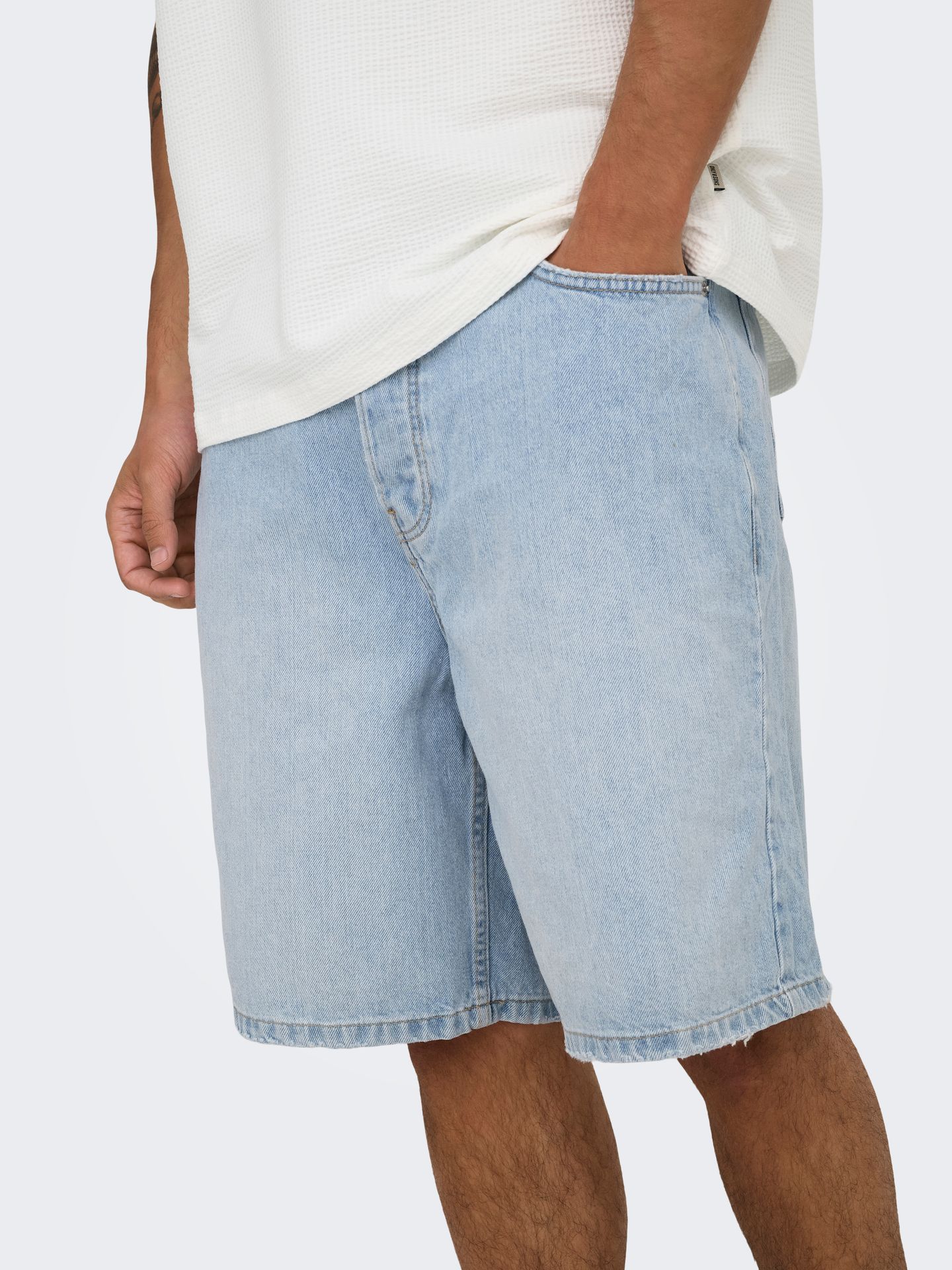 Only & Sons ONSFADE LB 3155 TAI DNM SHORTS NOOS Light Blue Denim 2900156930023