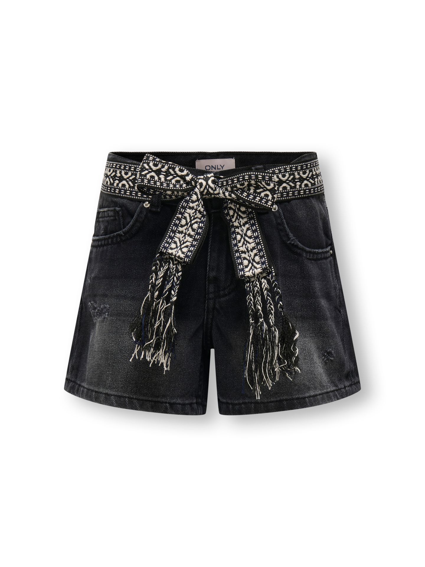 Only KOGELLA WIDE DNM SHORTS Washed Black 00113501-EKA26011400000929