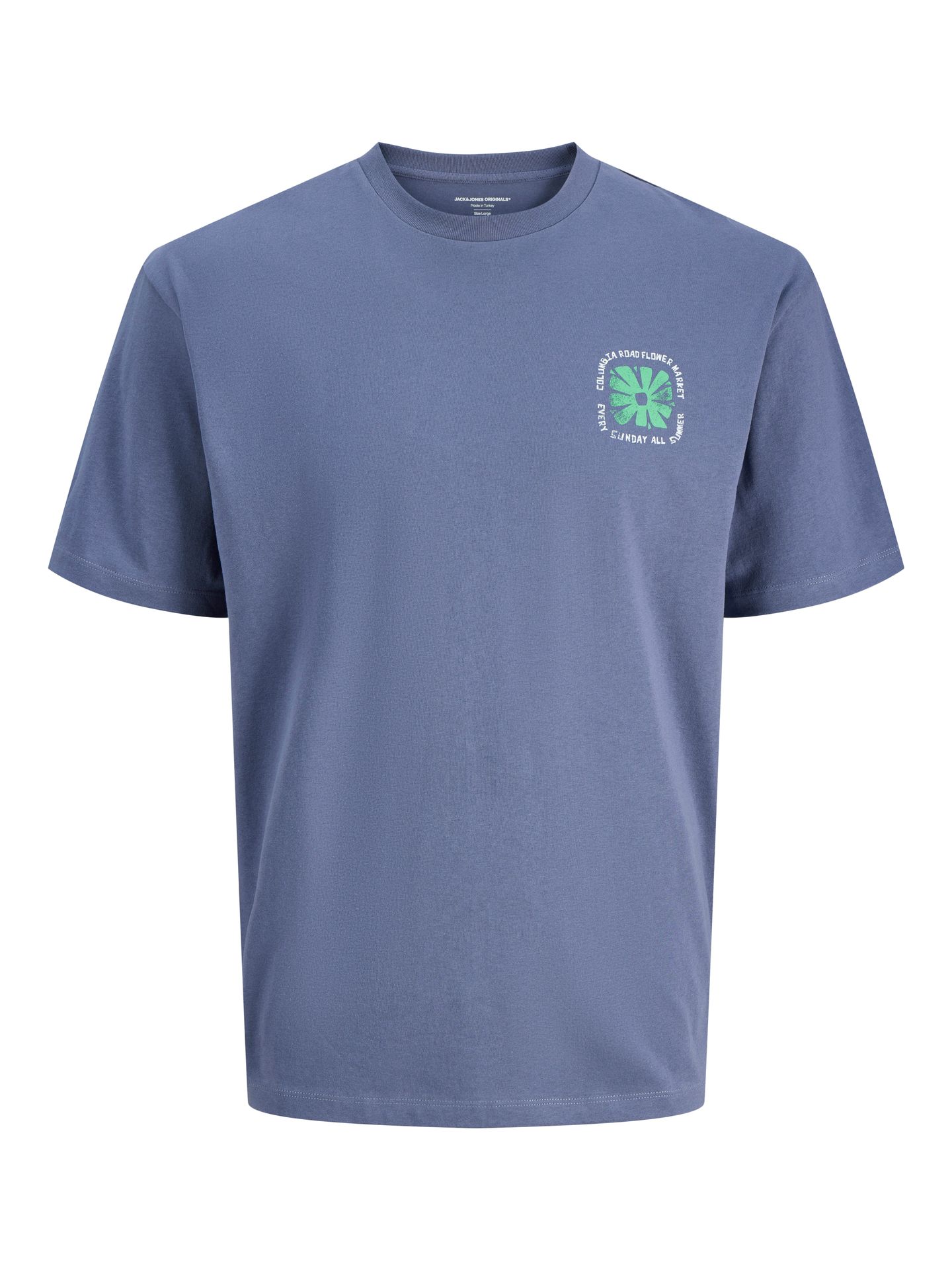 Jack & Jones JORFLOWER MARKET TEE SS STYD SS25 J Nightshadow Blue 00113507-EKA26011400002436