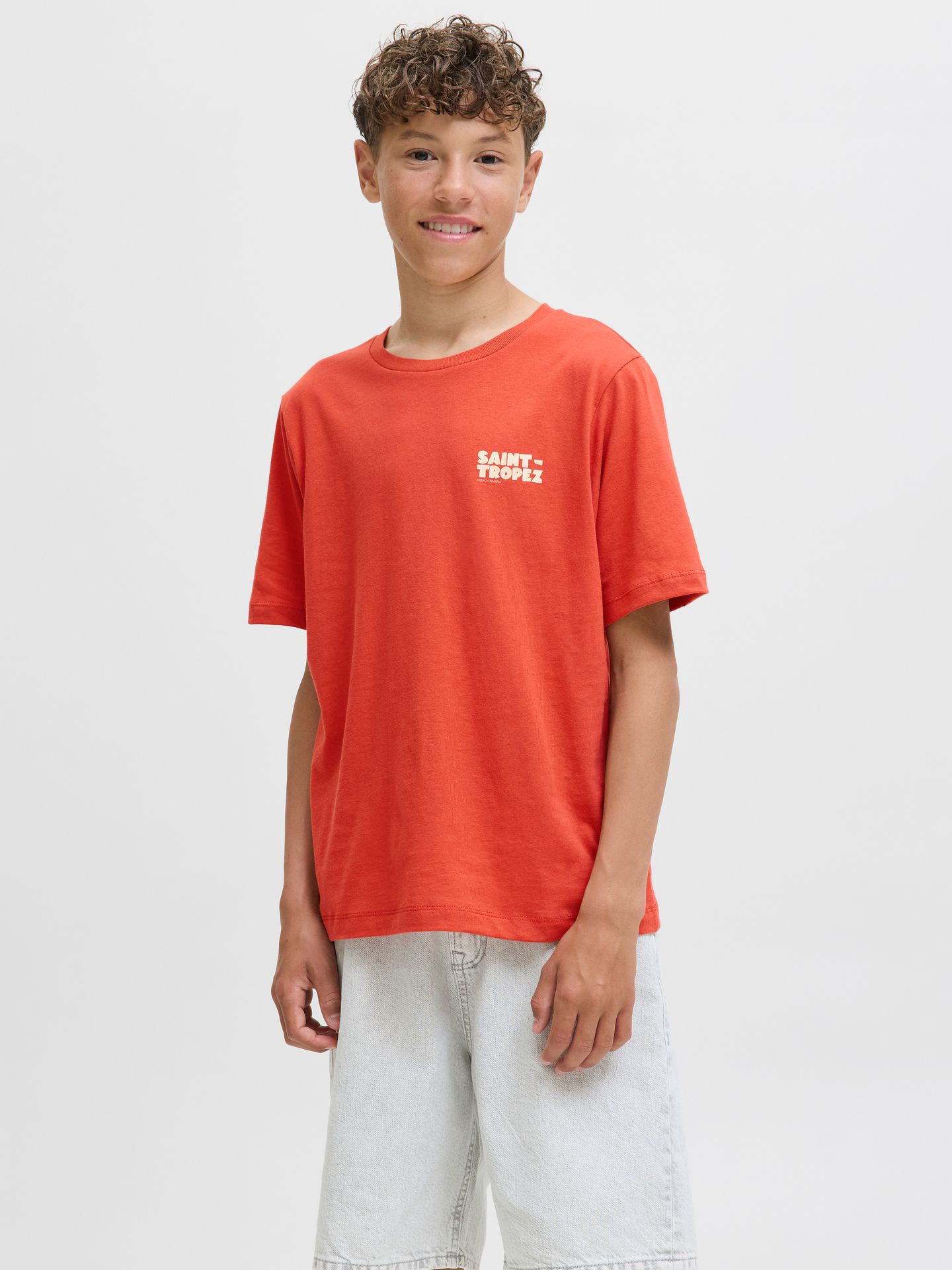 Jack & Jones JORSAINT TROPEZ TEE SS STYD SS25 JN Summer Fig 00113508-EKA26011400002966