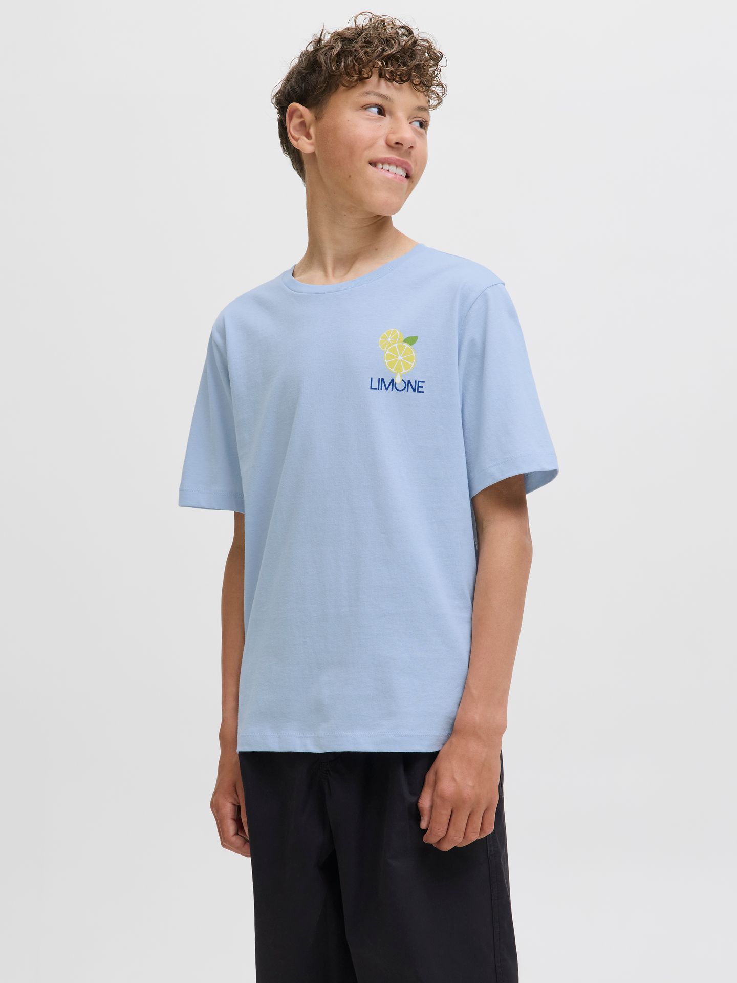 Jack & Jones JORLIMONE TEE SS CREW NECK STYD SS Subdued Blue 00113509-EKA26011400002967