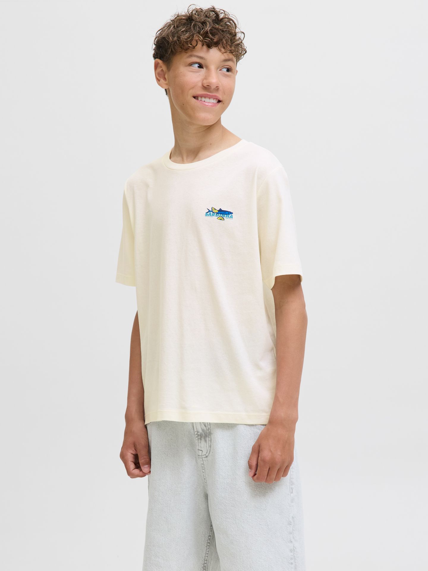 Jack & Jones JORSARDINHA TEE SS CREW NECK JNR Egret 00113510-EKA26011400000015