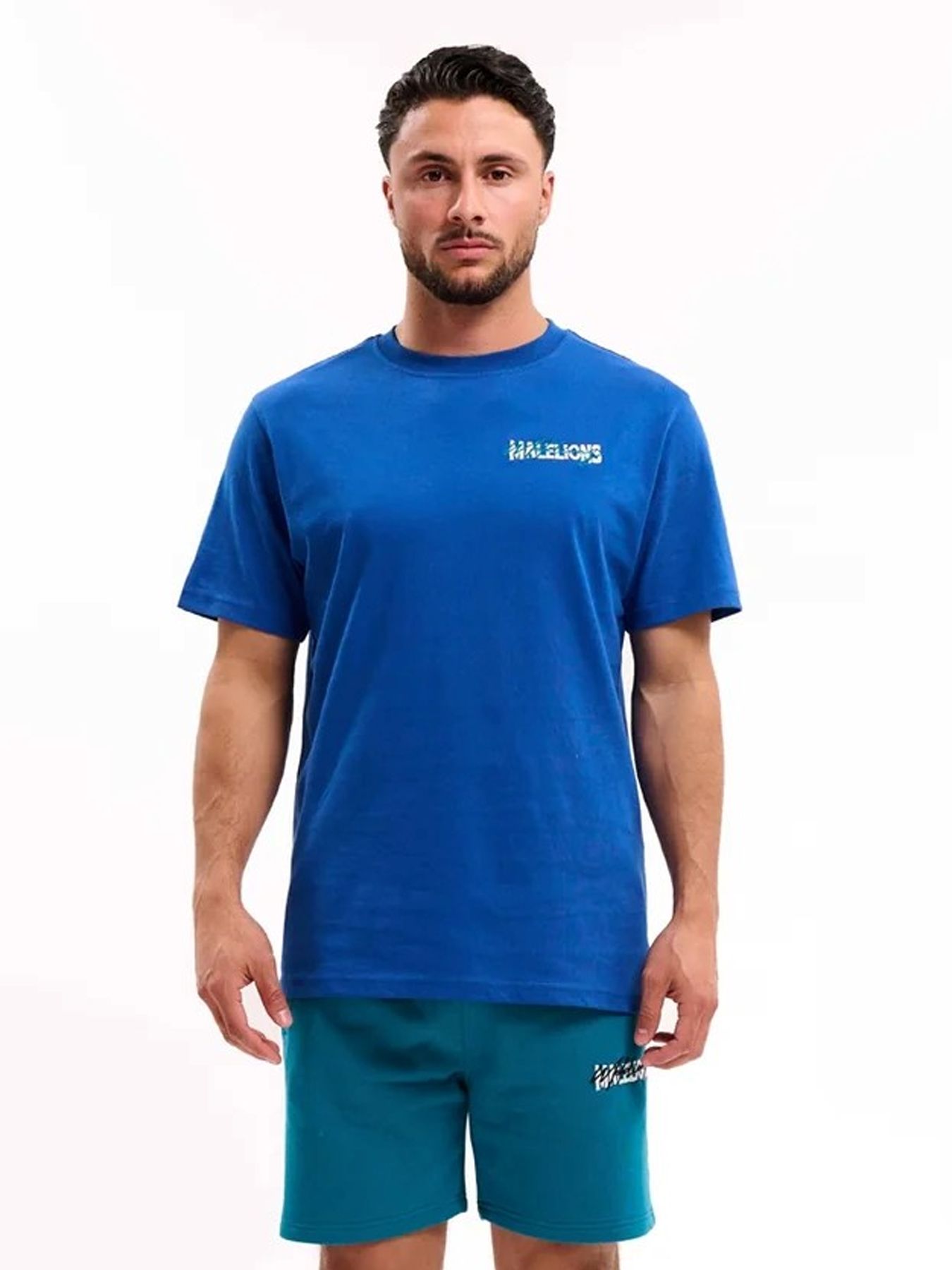 Malelions Regular iconic t-shirt Midnight blue/Ink Blue 2900156951066
