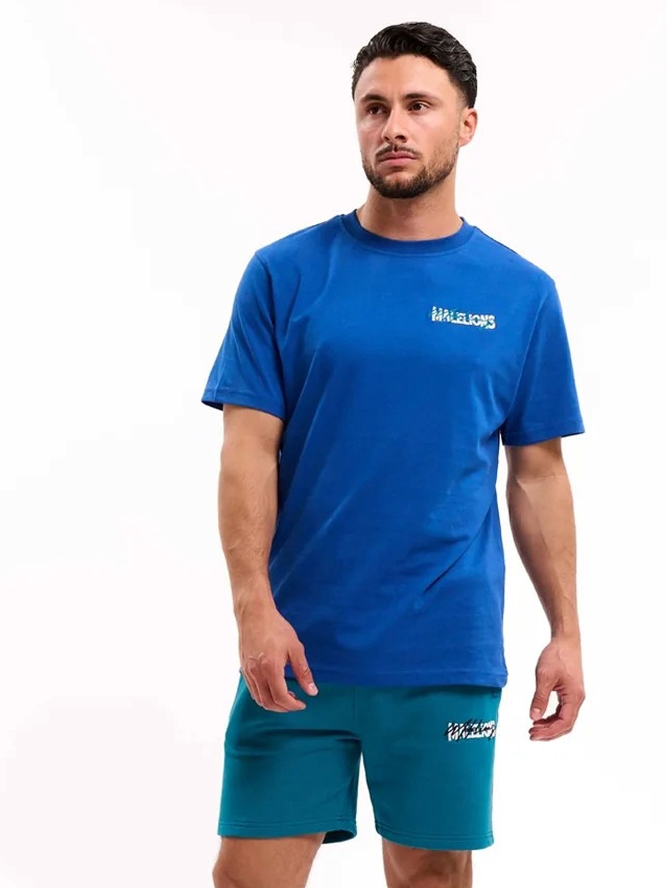Malelions Regular iconic t-shirt Midnight blue/Ink Blue 2900156951066
