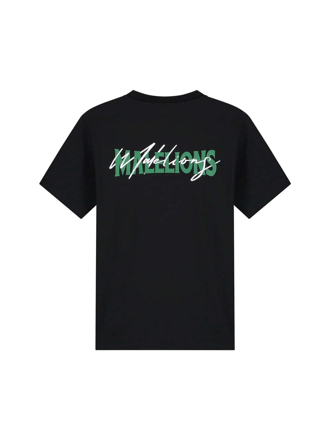 Malelions Regular iconic t-shirt Black/Green 2900156952070
