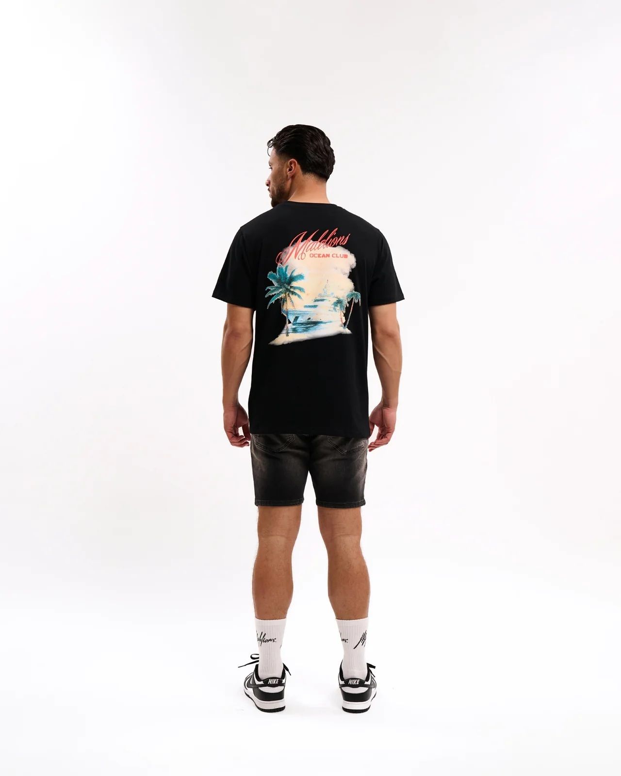 Malelions Yacht t-shirt 02A Black 00113517-02A