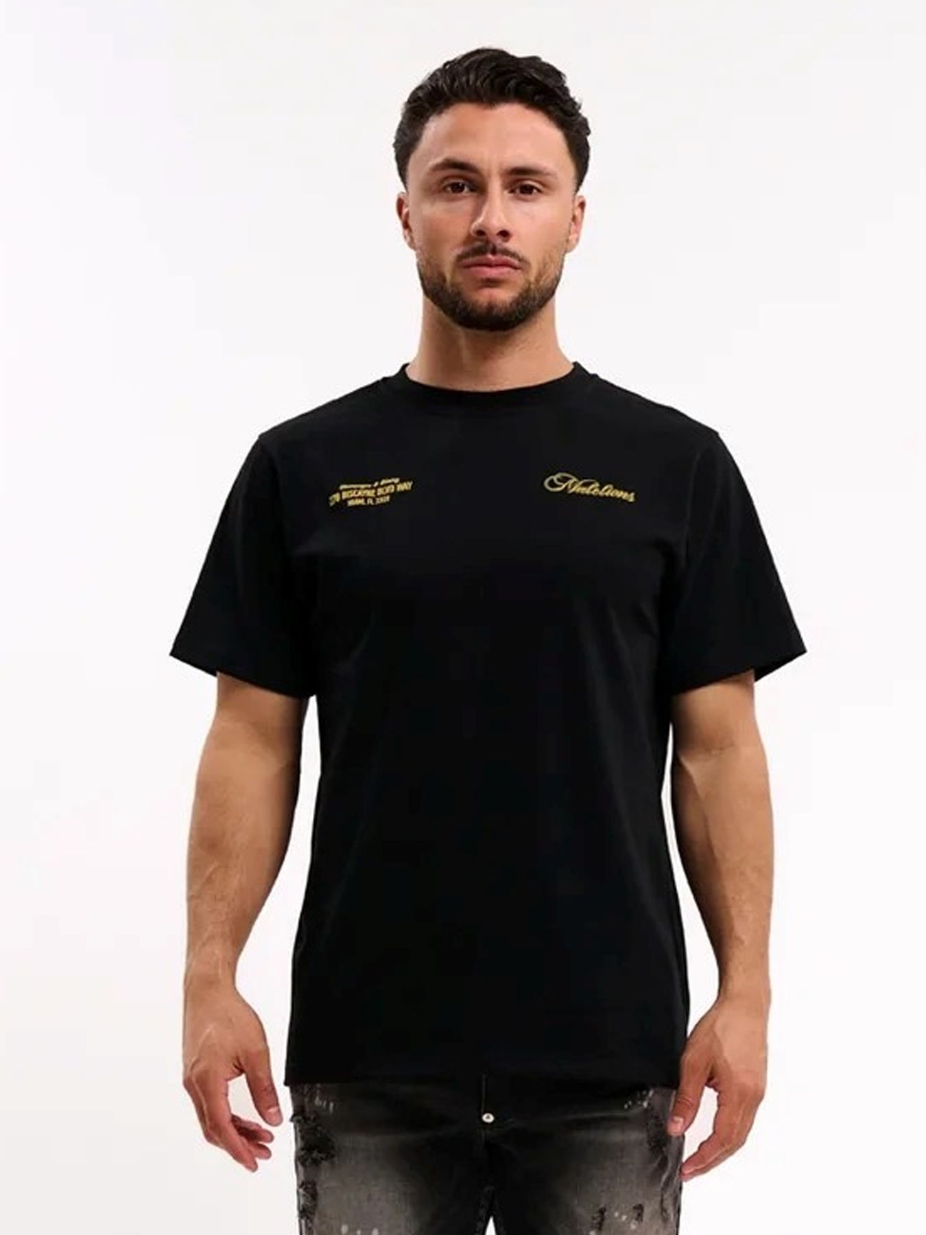 Malelions Champagne t-shirt 02A Black 2900156958072