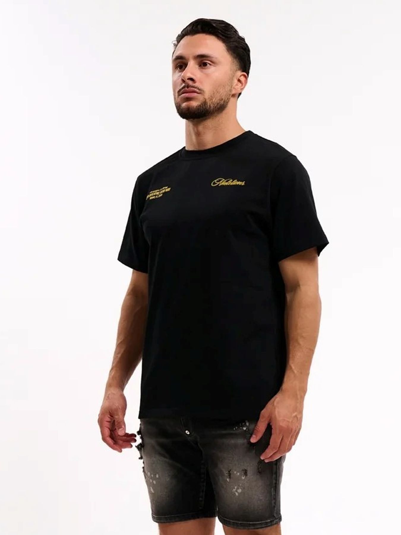 Malelions Champagne t-shirt 02A Black 2900156958072