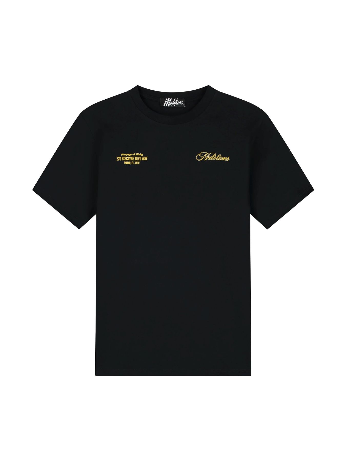 Malelions Champagne t-shirt 02A Black 2900156958072