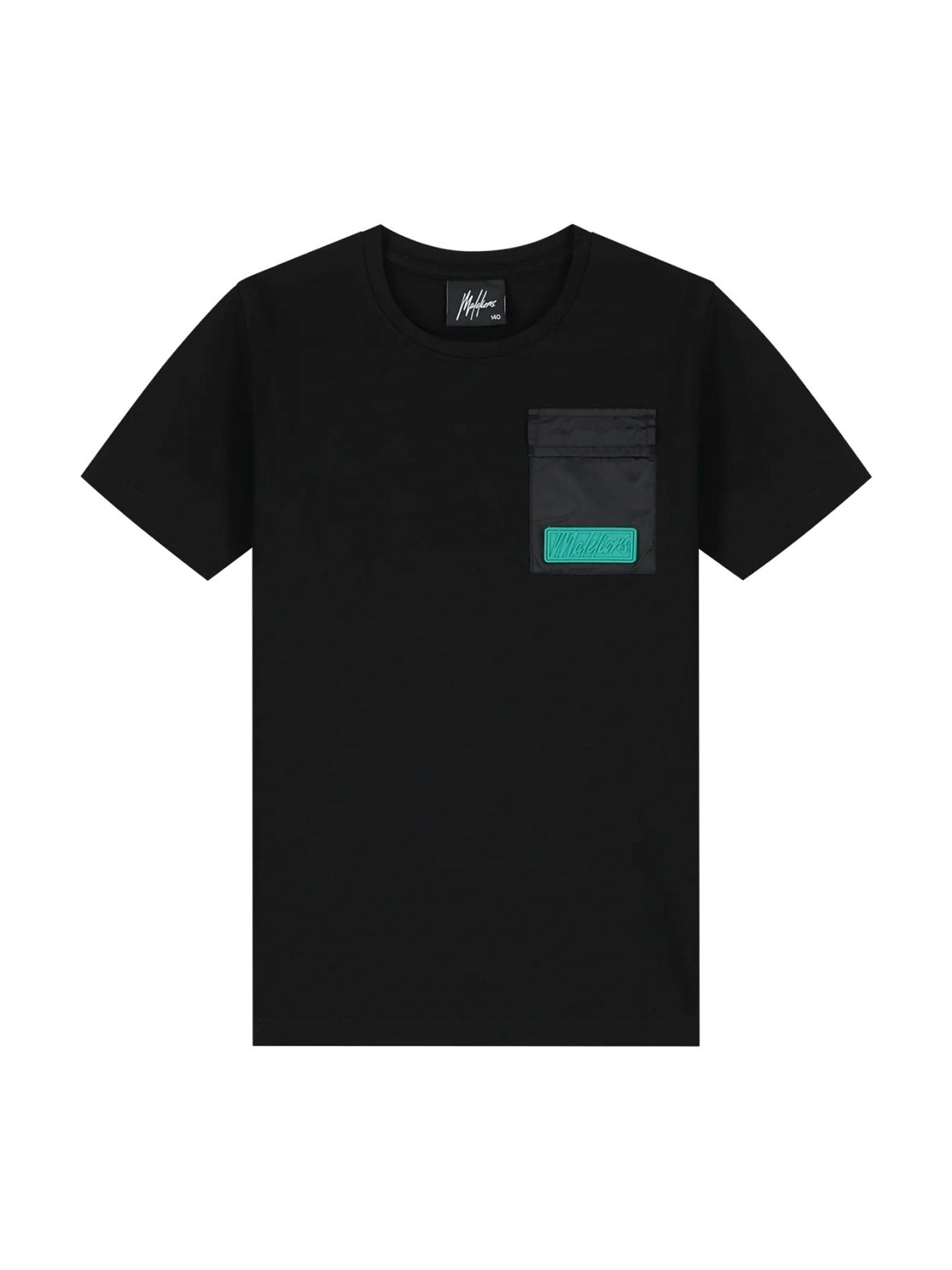 Malelions Junior nylon pocket t-shi Black/Turquoise 00113522-924