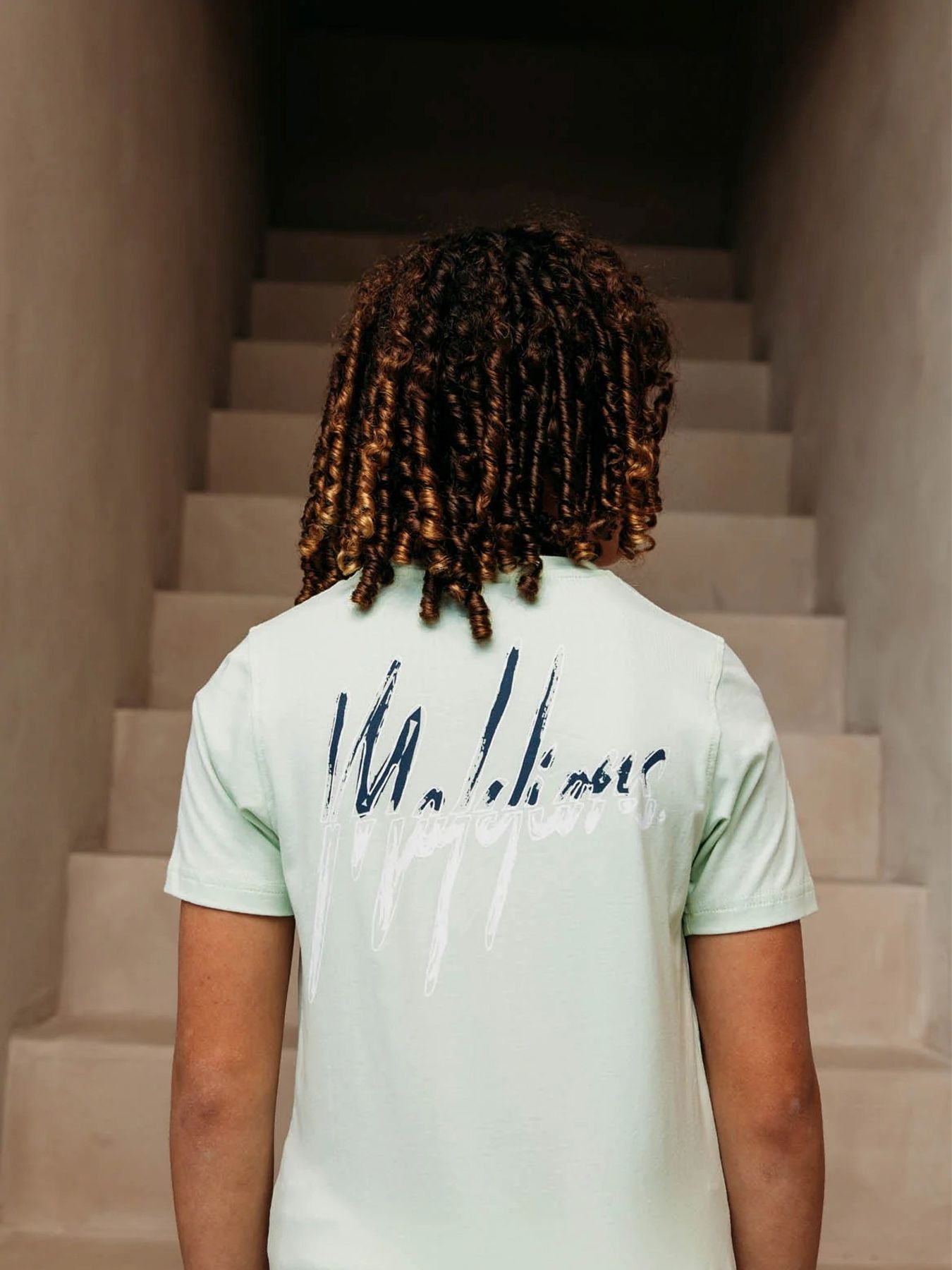 Malelions junior split t-shirt Mint/Indigo 2900156963038