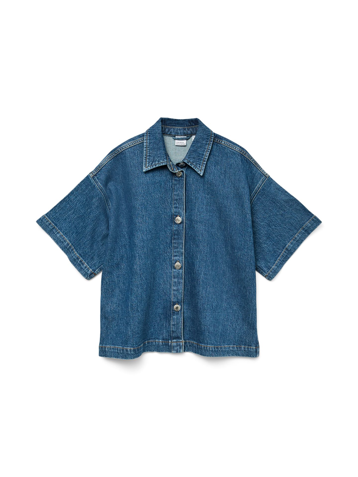 Vero Moda VMTESSA SS LOOSE DENIM SHIRT GA Medium Blue Denim/RA380 2900156966039