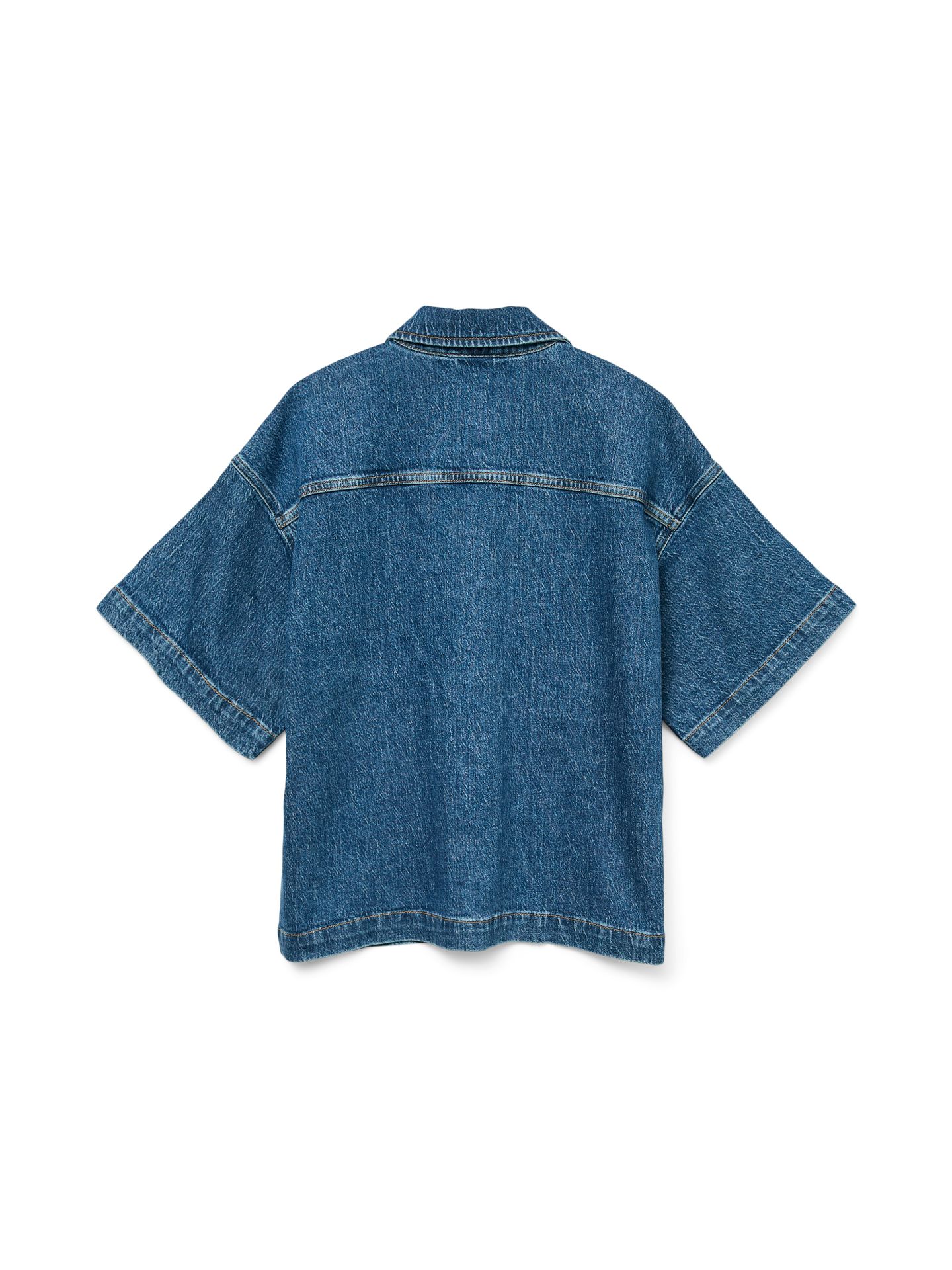 Vero Moda VMTESSA SS LOOSE DENIM SHIRT GA Medium Blue Denim/RA380 2900156966039