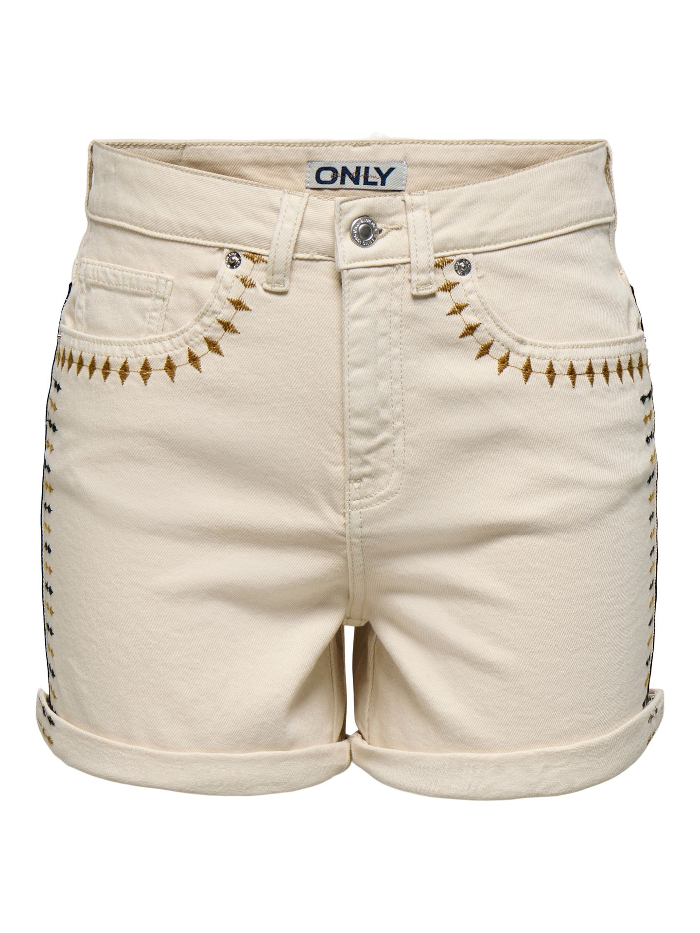 Only ONLJOSEPHINE STRET EMB SHORTS AZG D Ecru/EMB 2900156972030