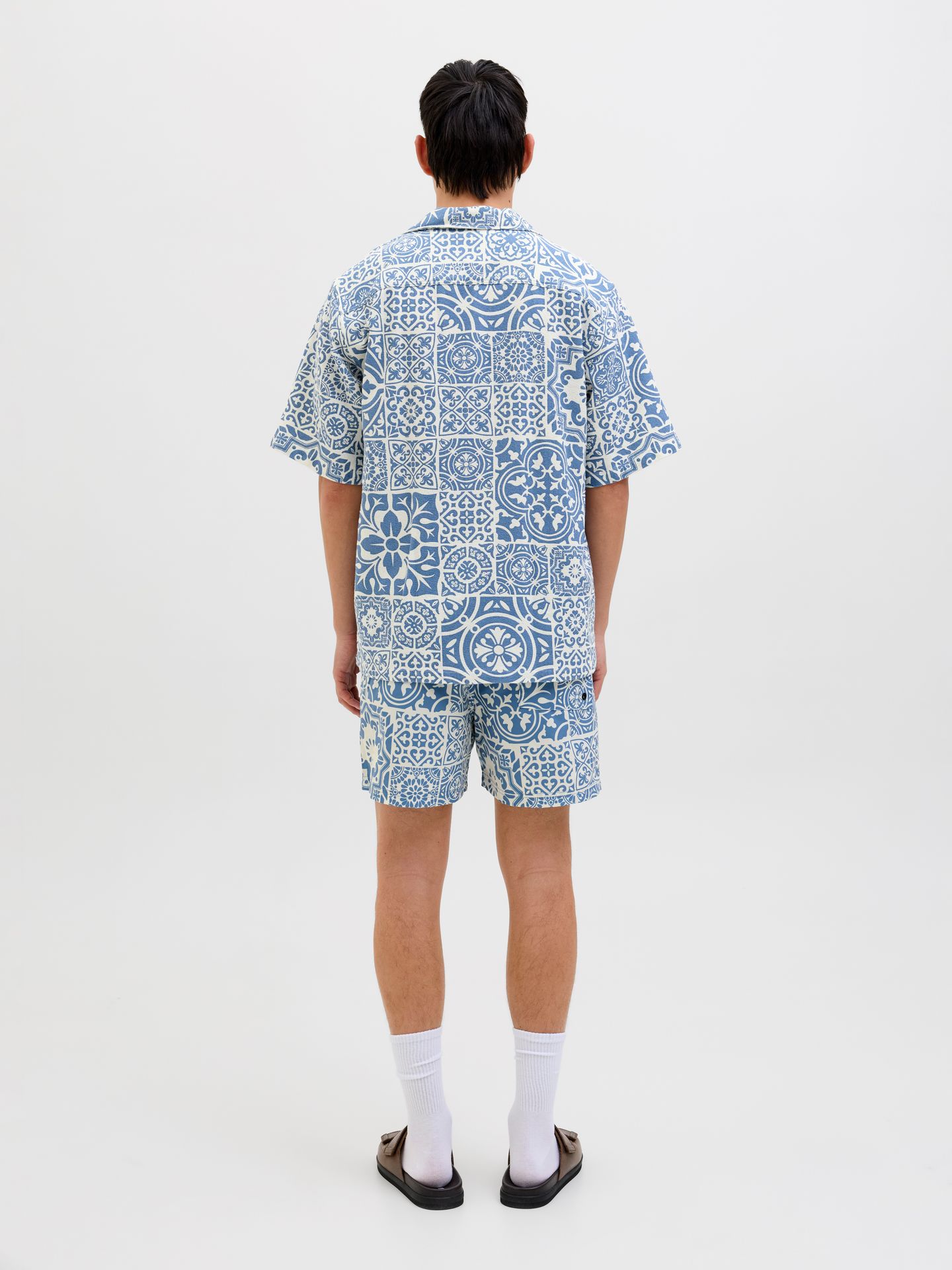 Jack & Jones JPRBLUTRISTAN PRINT RESORT S/S SHIR Quiet Harbor 2900156978049