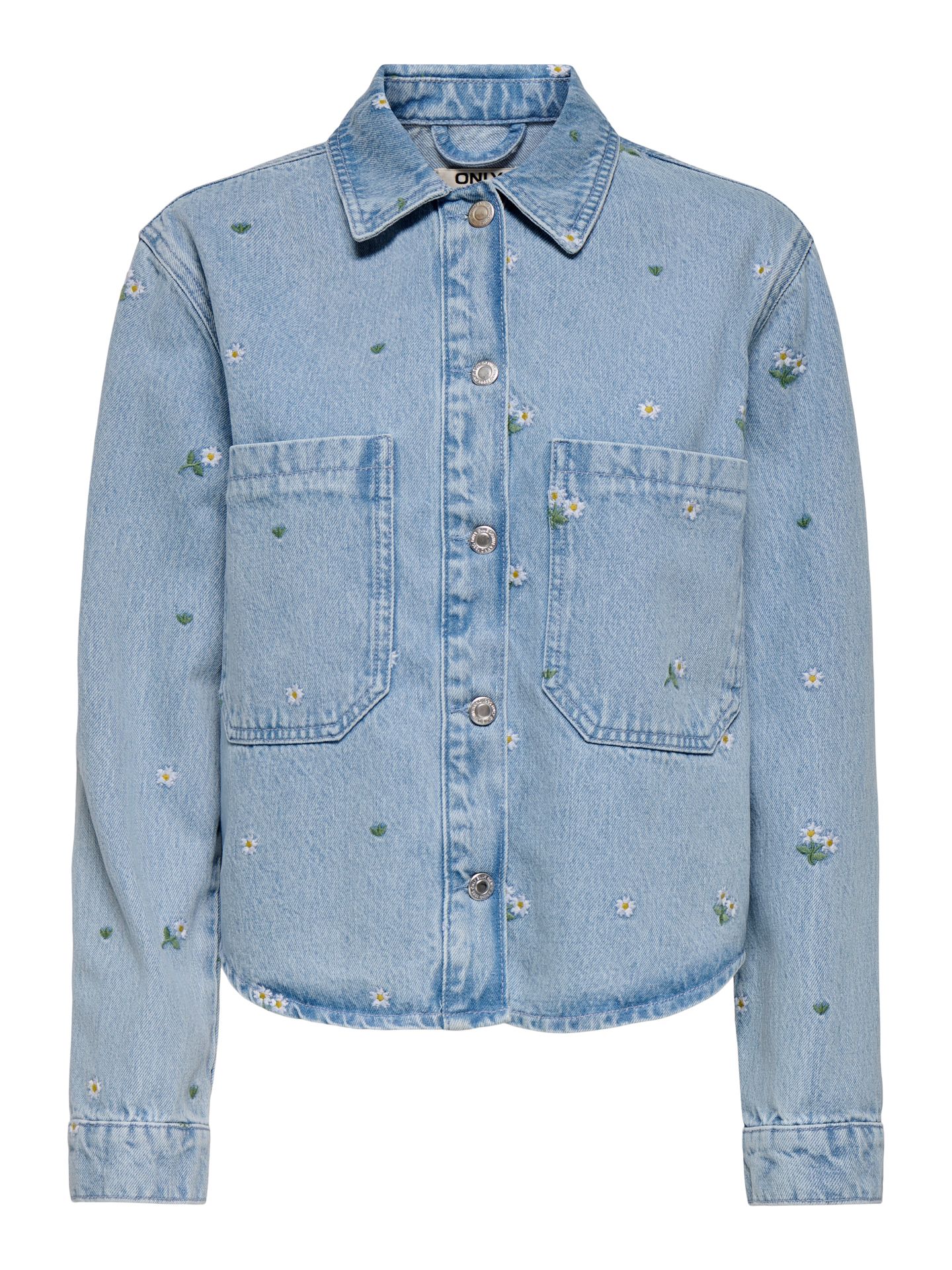 Only ONLCASSIE EMB LS OVS DNM SHIRT AKM Light Blue Denim 00113539-EKA26011400000011