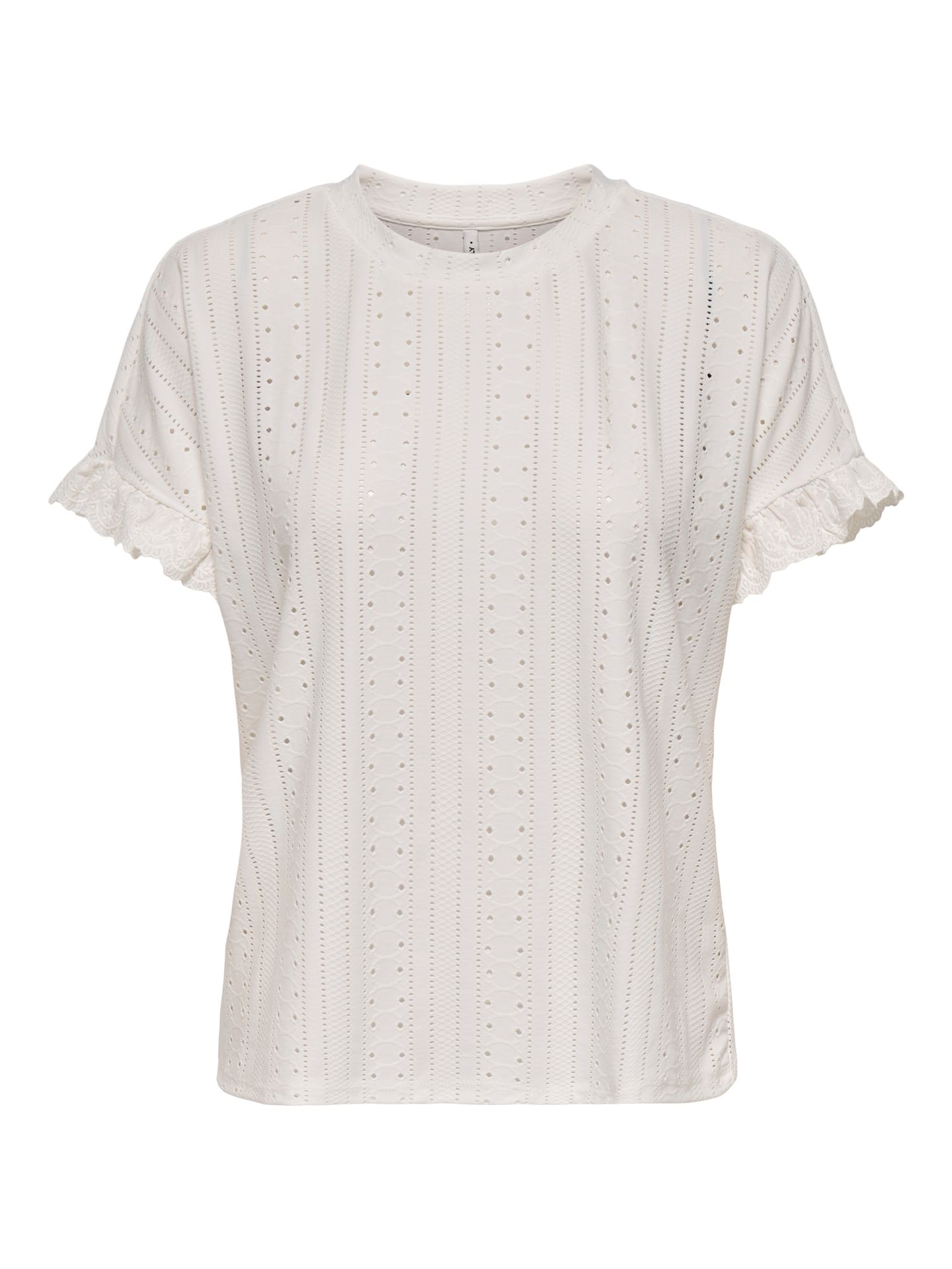 Only ONLSMILLA S/S FRILL MIX TOP CS JRS Cloud Dancer 00113542-EKA26011400000019