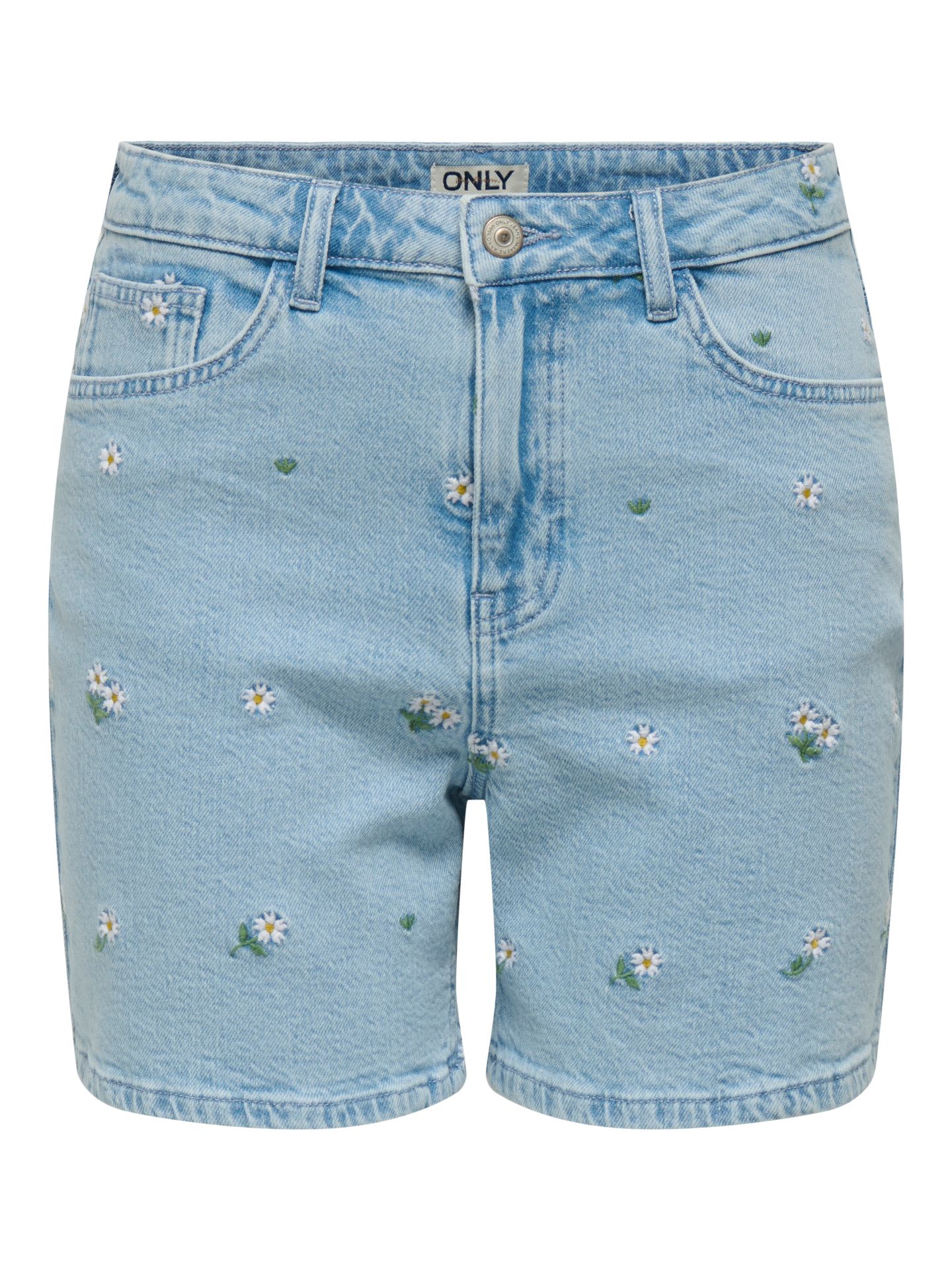 Only ONLJOSEPHINE STRETCH SHORTS EMB DNM Light Blue Denim/EMB 00113556-EKA26011400001412