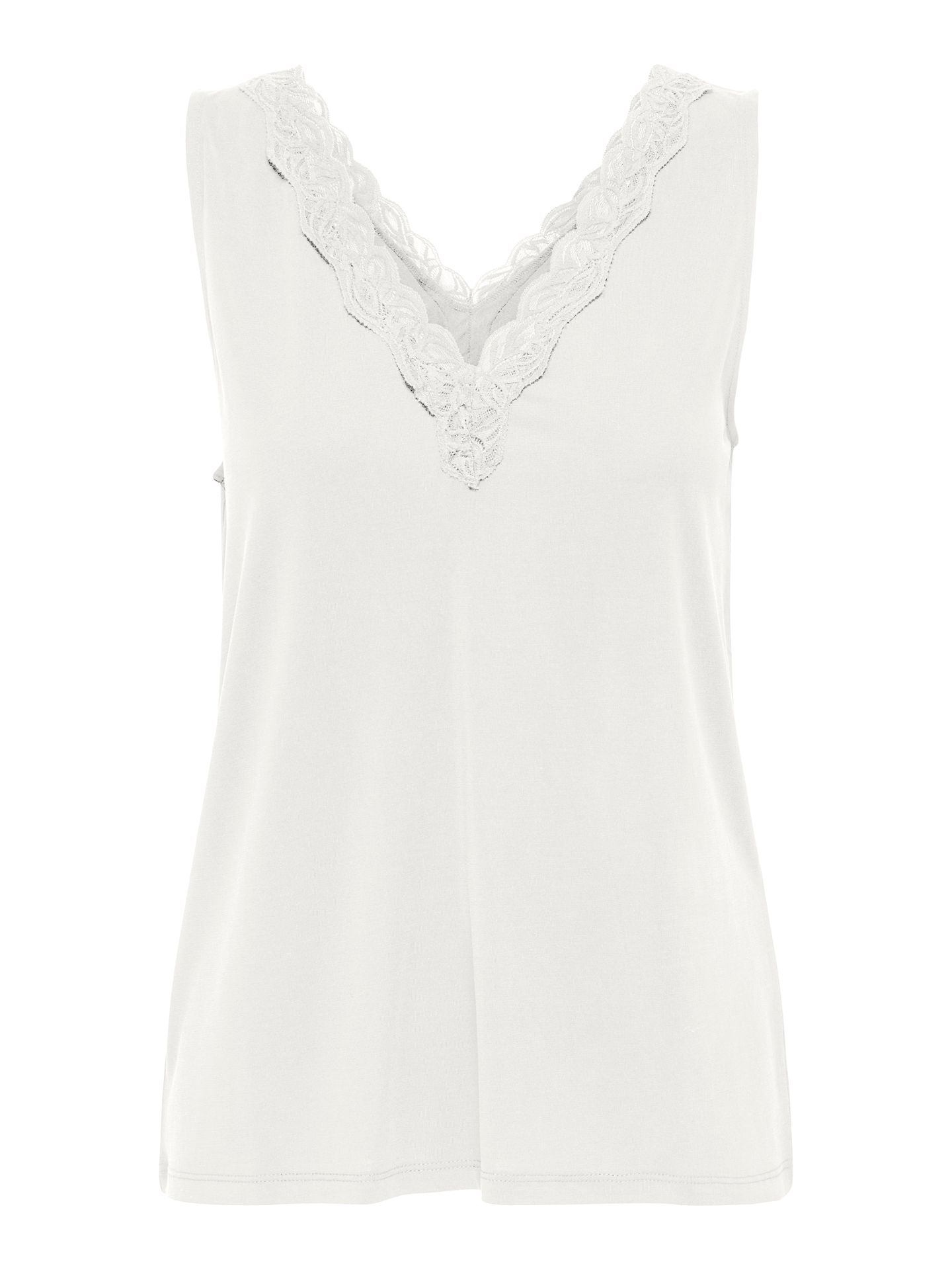 Only ONLFREE LIFE S/L V-NECK LACE MIX TO Cloud Dancer 2900157014036