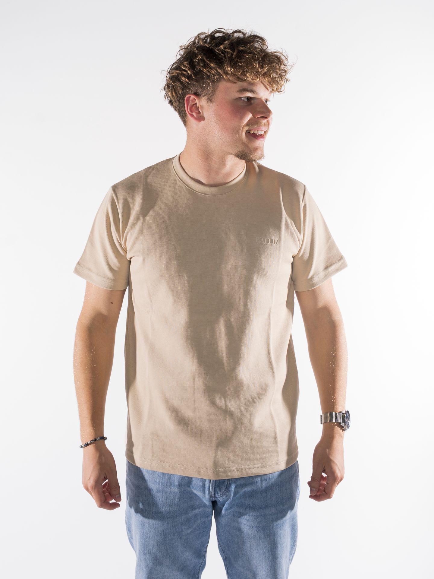 Ballin 2564 Pique t-shirt Sand 00113570-SA