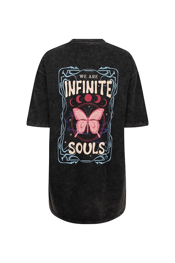 Lofty Manner T-shirt dress Roxy 600 black 2900157102047