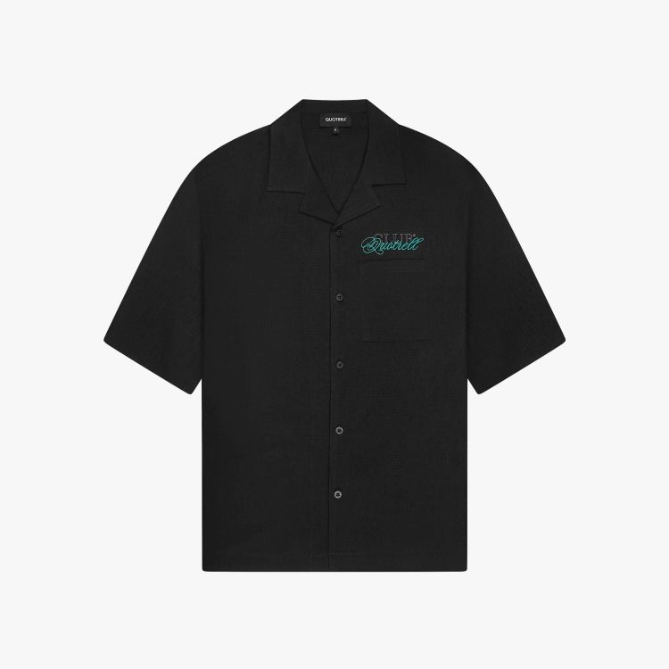 Quotrell Lyndon shirt Black/Light green 00113645-365